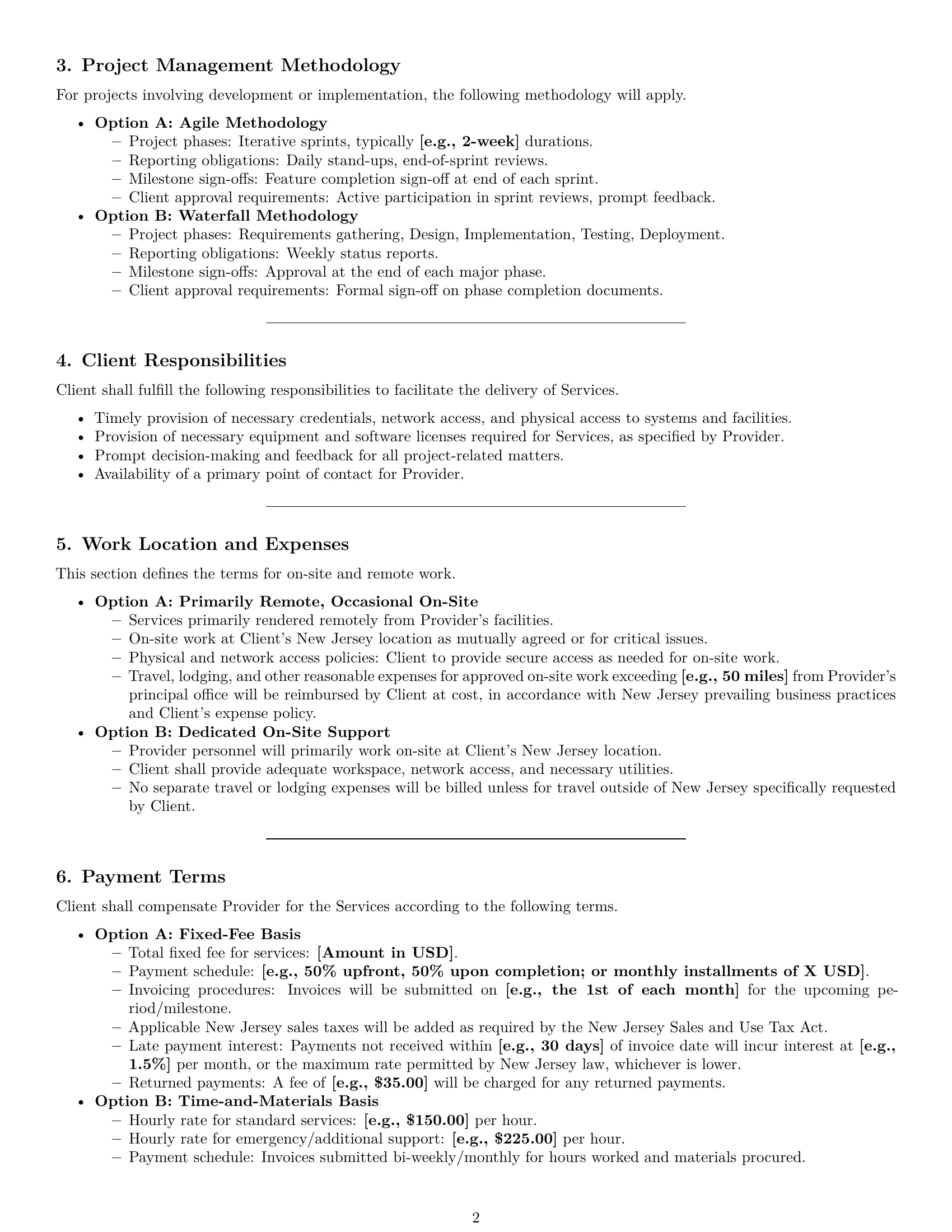 Preview page 2 of Pro New Jersey IT service contract template
