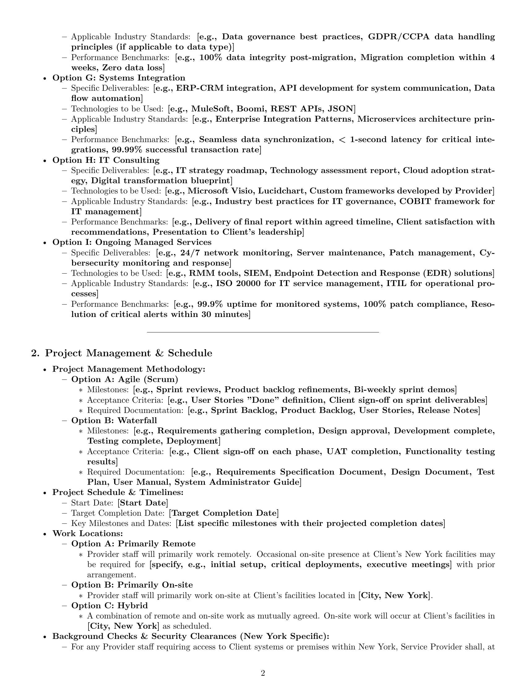 Preview page 2 of Pro New York IT service contract template