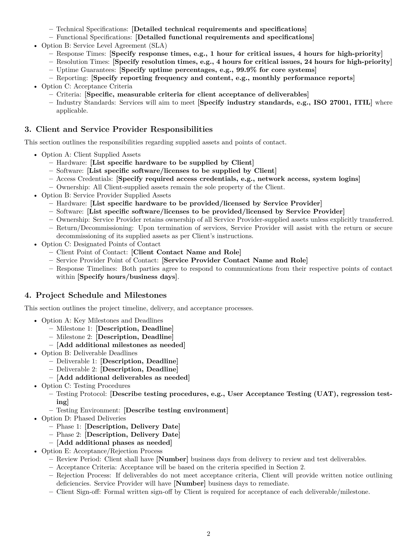 Preview page 2 of Pro Ohio IT service contract template