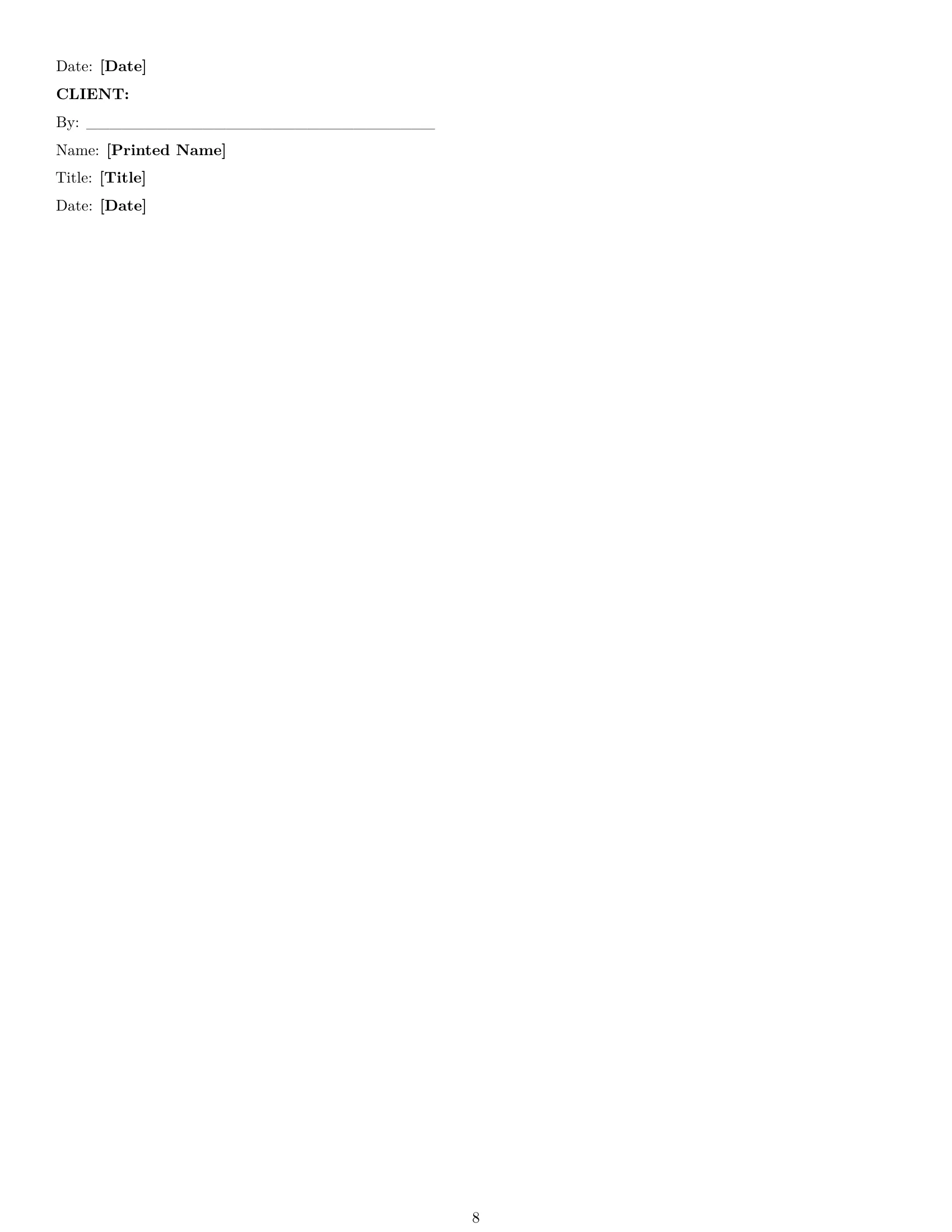 Preview page 8 of Pro West Virginia IT service contract template