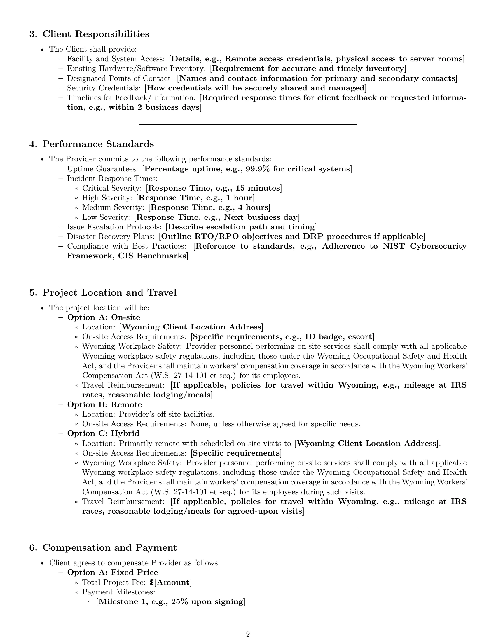 Preview page 2 of Pro Wyoming IT service contract template