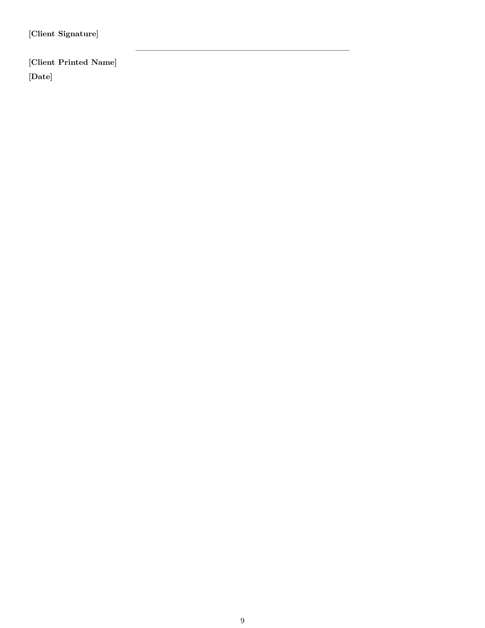 Preview page 9 of Pro Connecticut maintenance service contract template