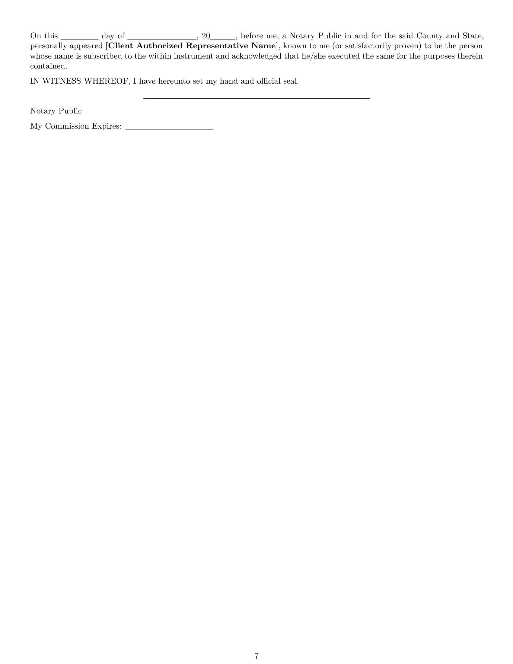 Preview page 7 of Pro Mississippi marketing service contract template