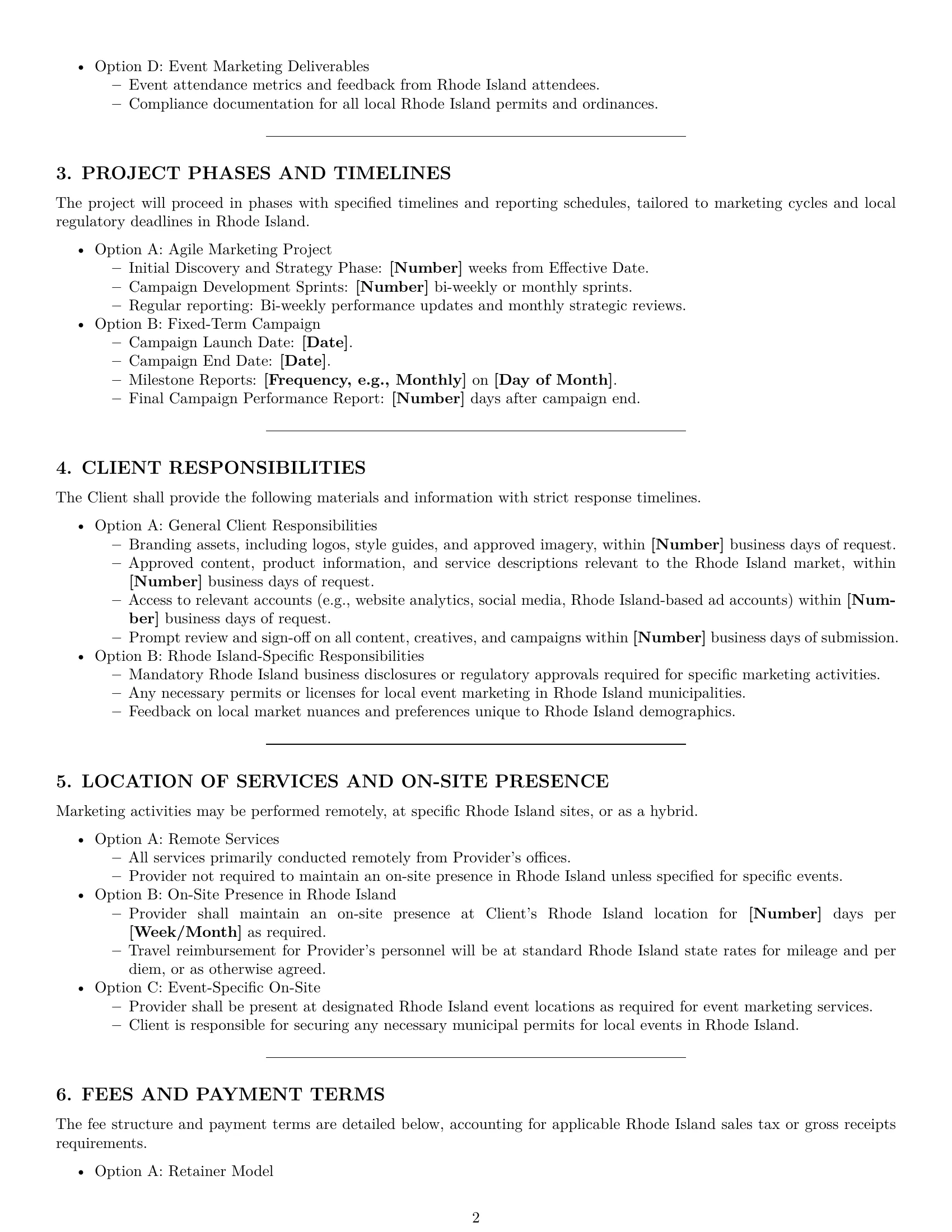 Preview page 2 of Pro Rhode Island marketing service contract template