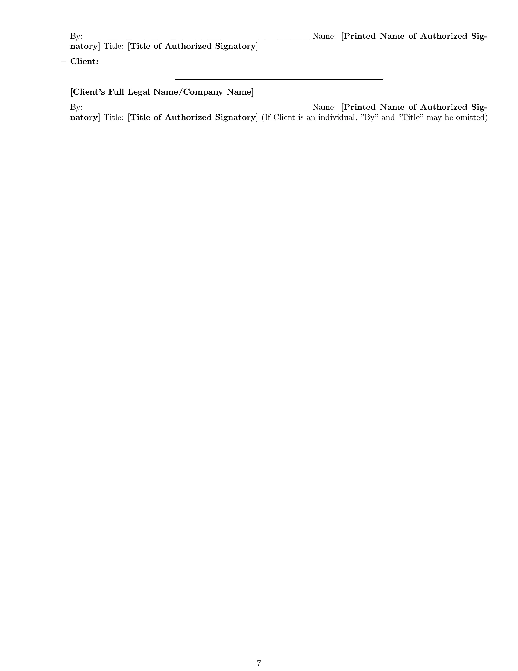 Preview page 7 of Pro New Jersey cleaning service contract template