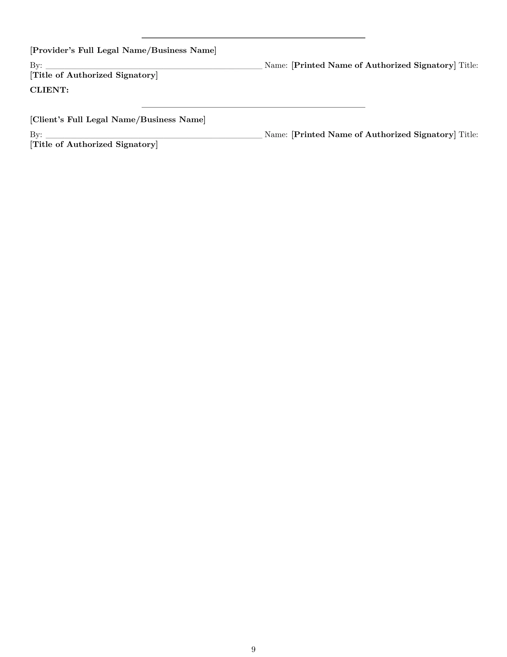 Preview page 9 of Pro Iowa design service contract template