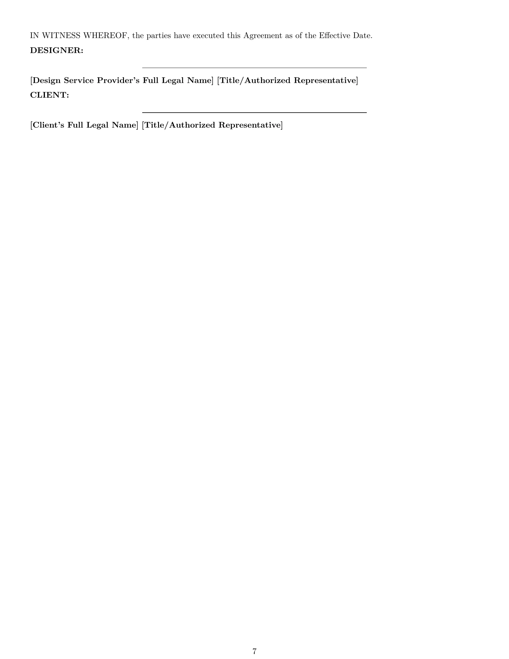 Preview page 7 of Pro Louisiana design service contract template