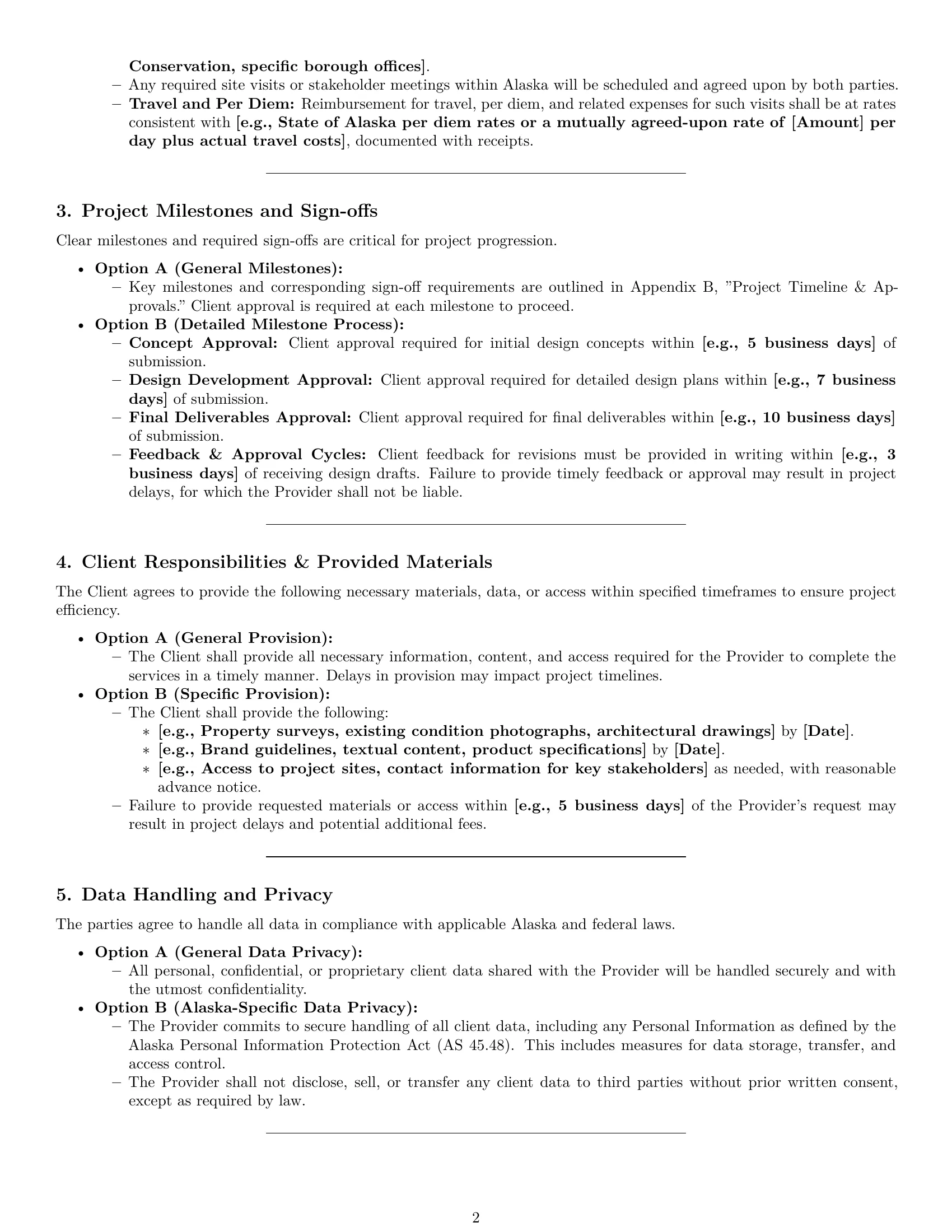 Preview page 2 of Pro Alaska design service contract template