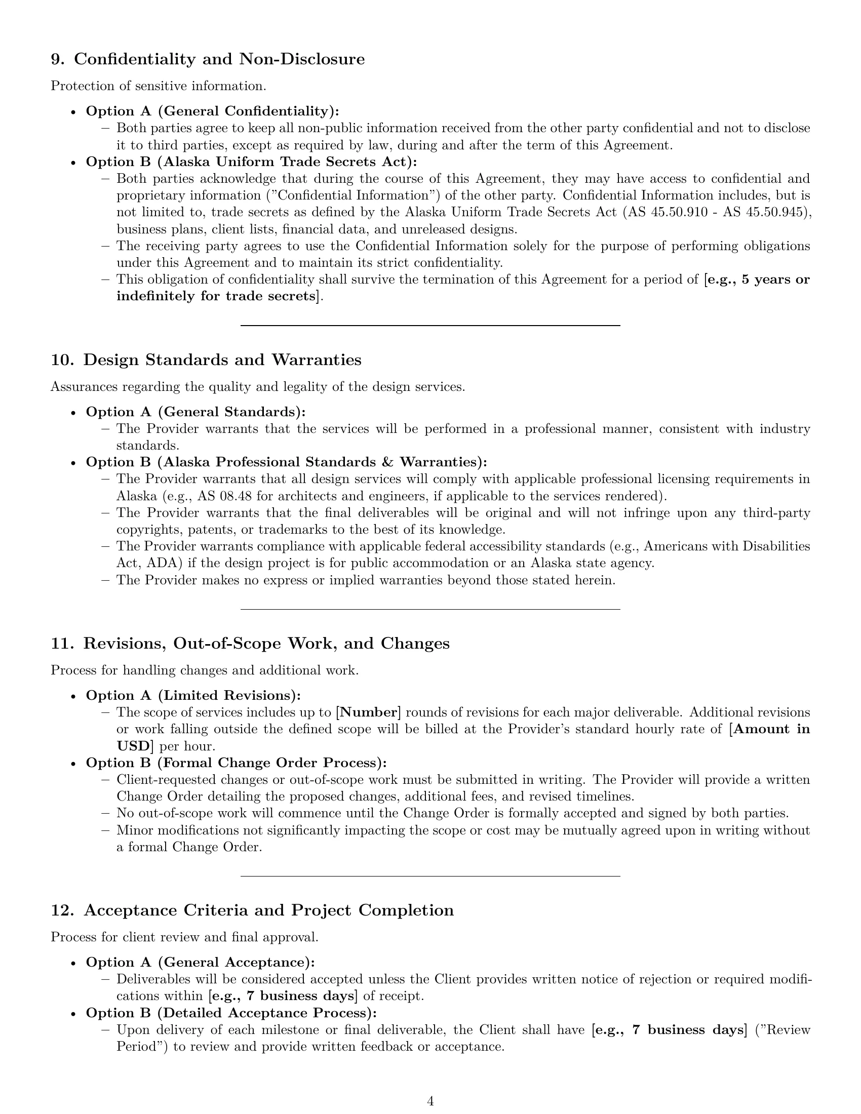 Preview page 4 of Pro Alaska design service contract template
