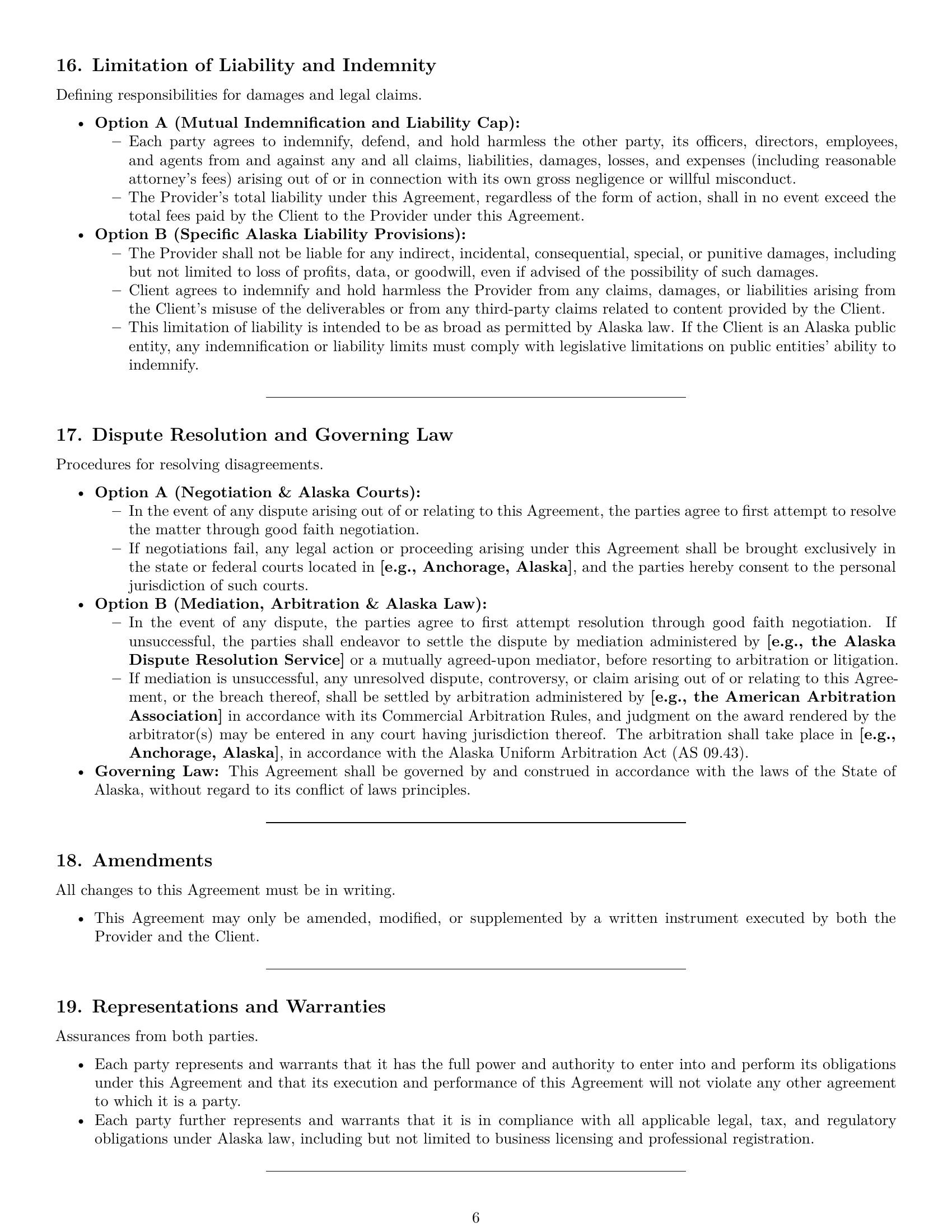 Preview page 6 of Pro Alaska design service contract template
