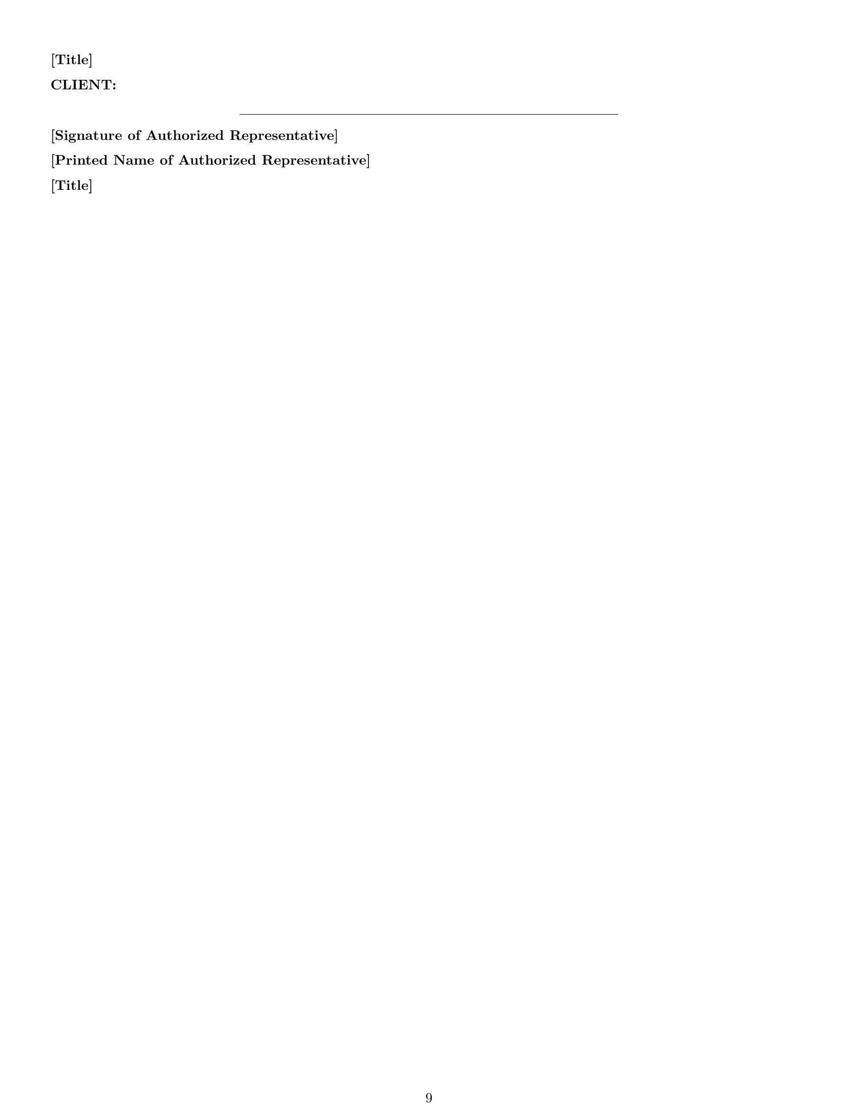 Preview page 9 of Pro Maryland design service contract template