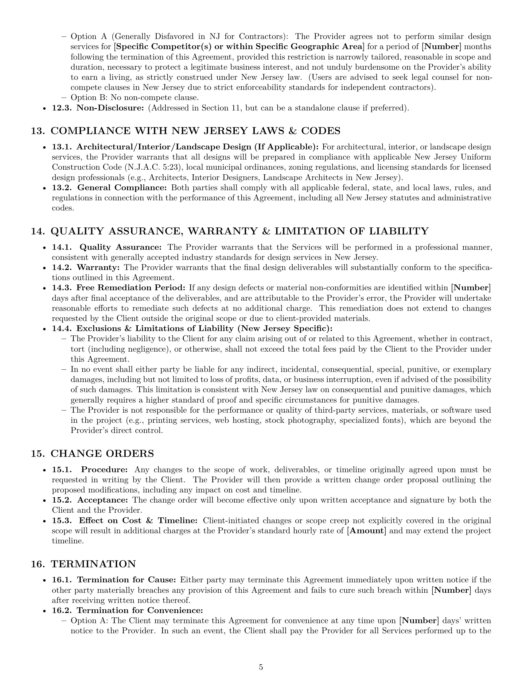 Preview page 5 of Pro New Jersey design service contract template