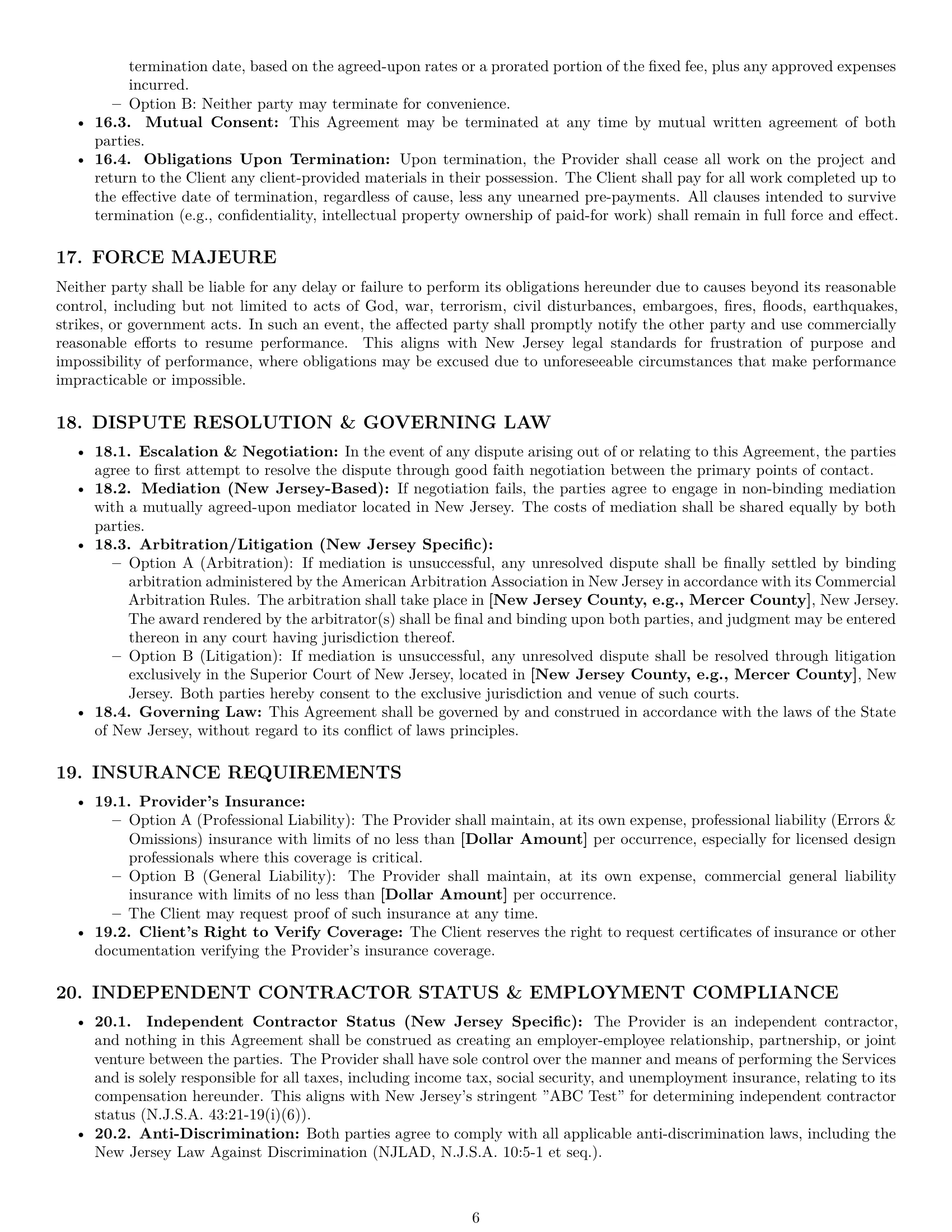 Preview page 6 of Pro New Jersey design service contract template