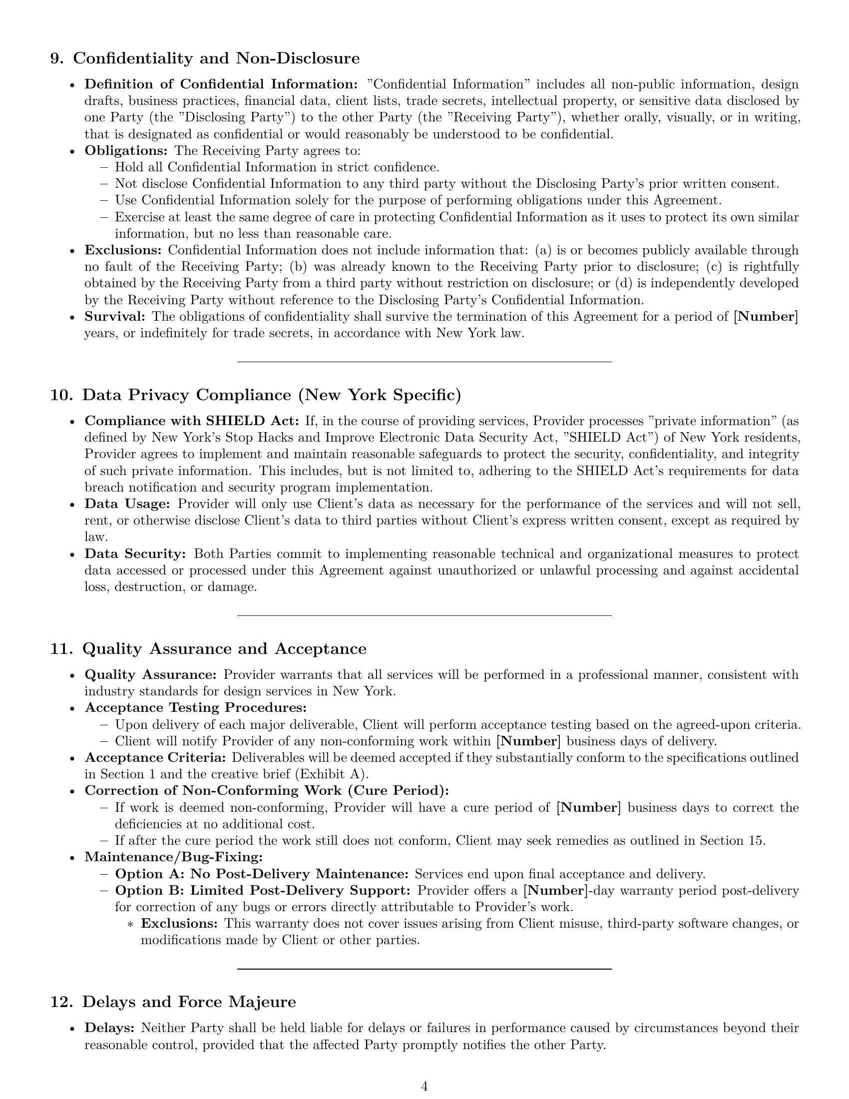Preview page 4 of Pro New York design service contract template