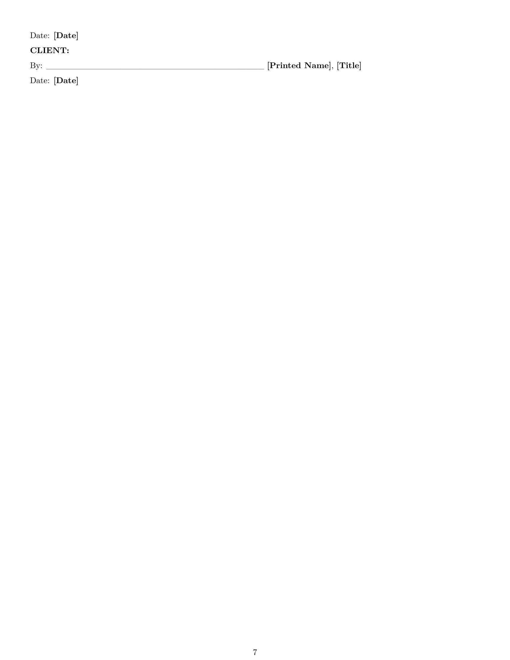 Preview page 7 of Pro Oregon design service contract template