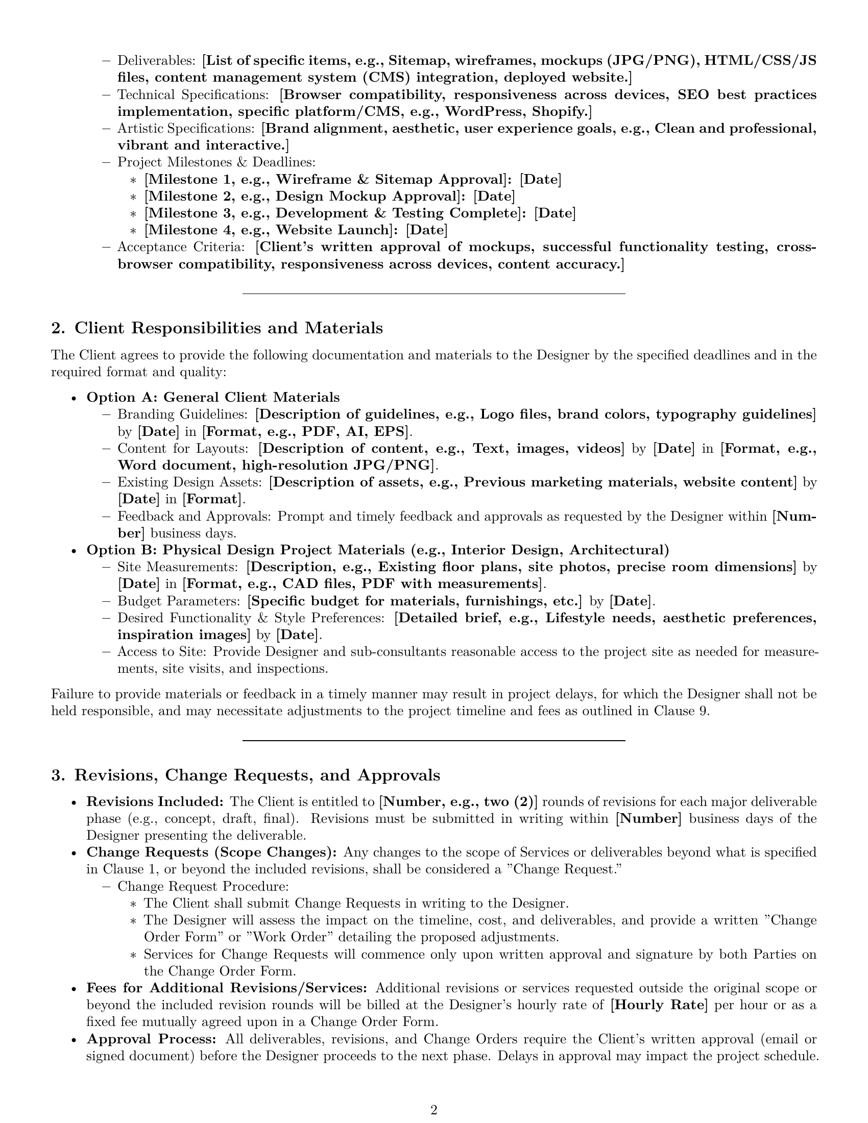 Preview page 2 of Pro Pennsylvania design service contract template