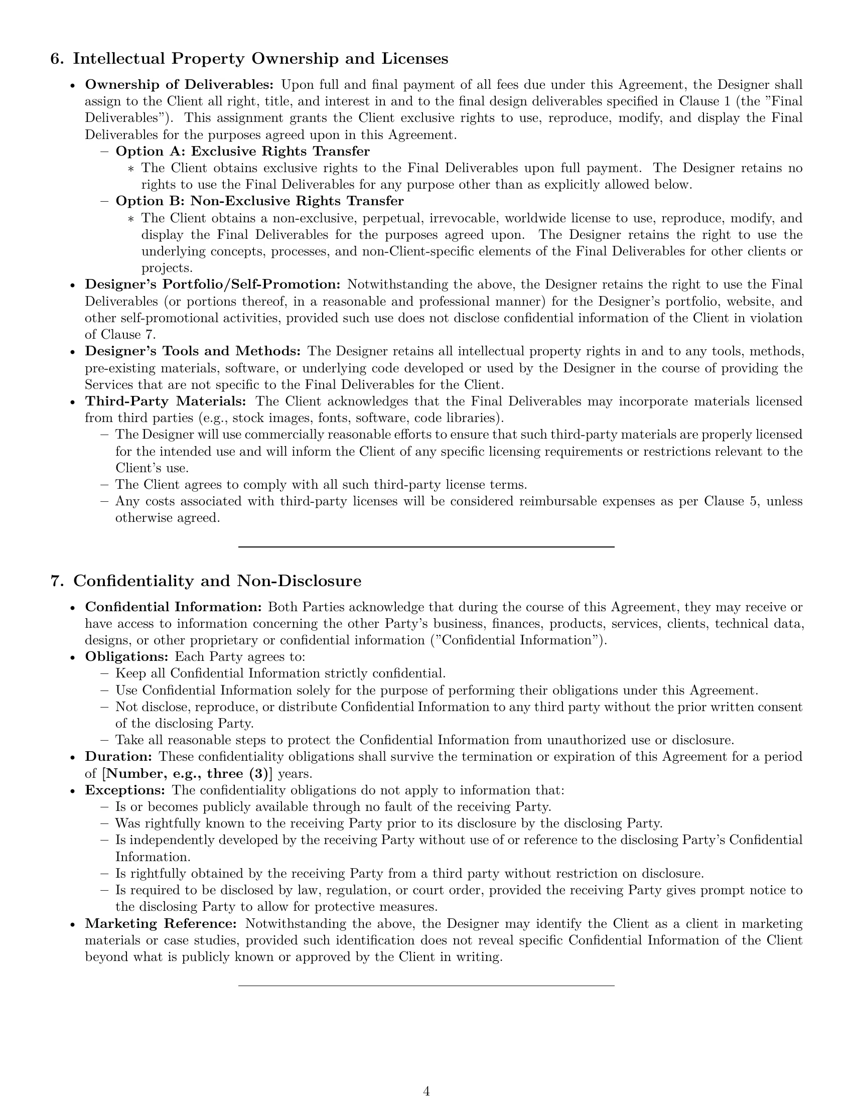Preview page 4 of Pro Pennsylvania design service contract template
