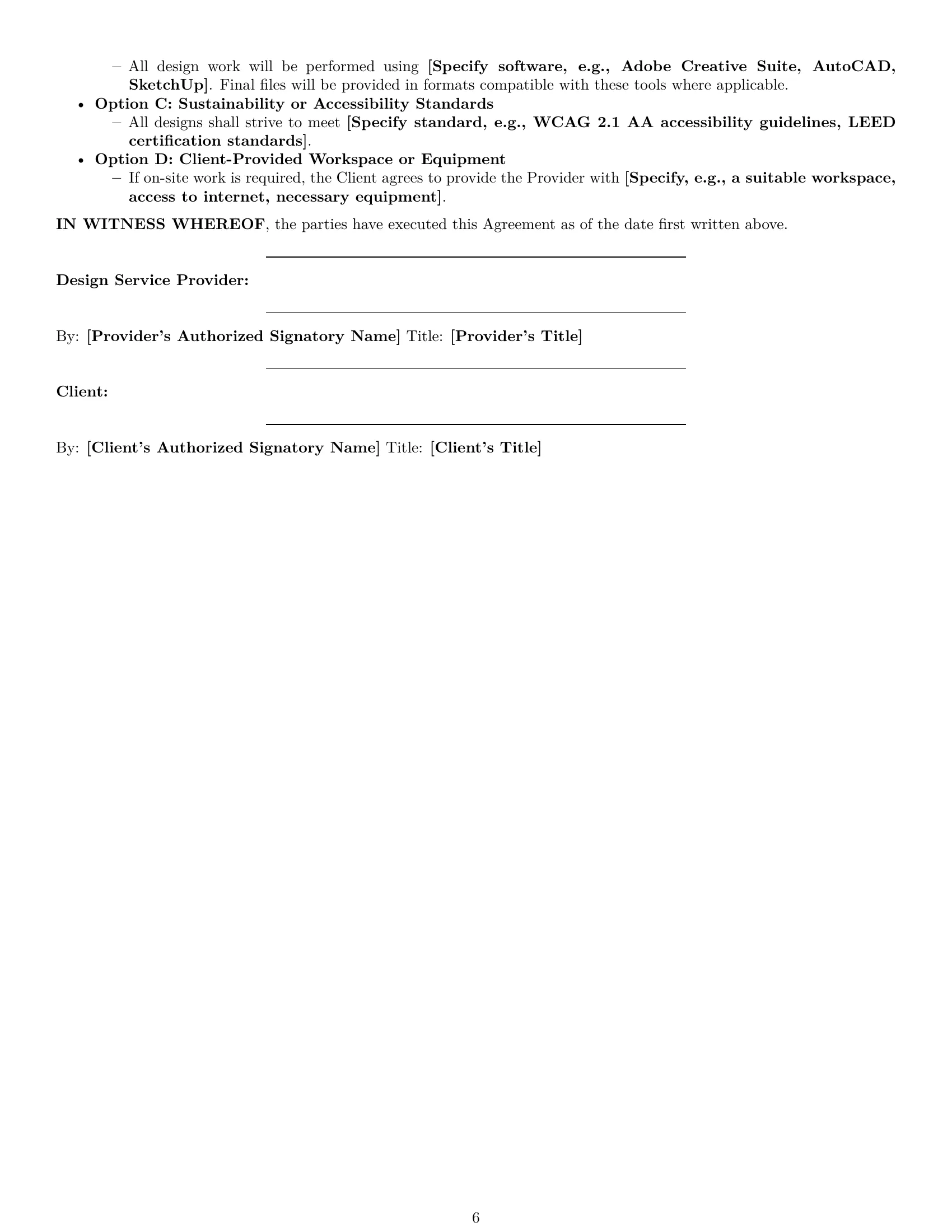 Preview page 6 of Pro South Carolina design service contract template