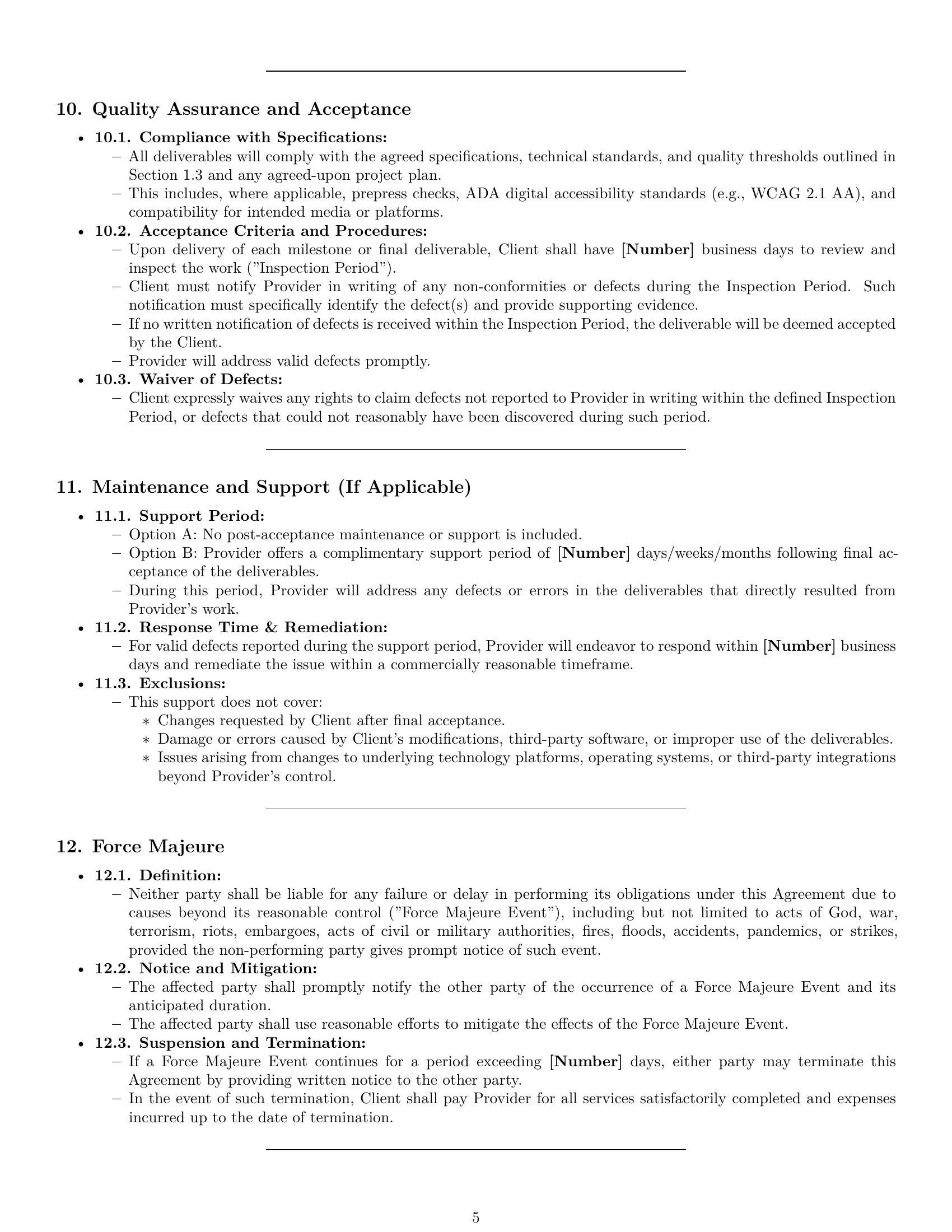 Preview page 5 of Pro Delaware design service contract template