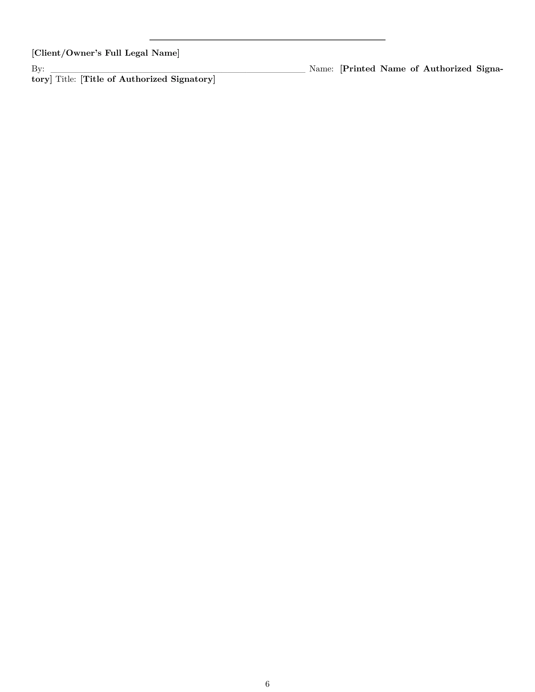 Preview page 6 of Pro Minnesota construction service contract template