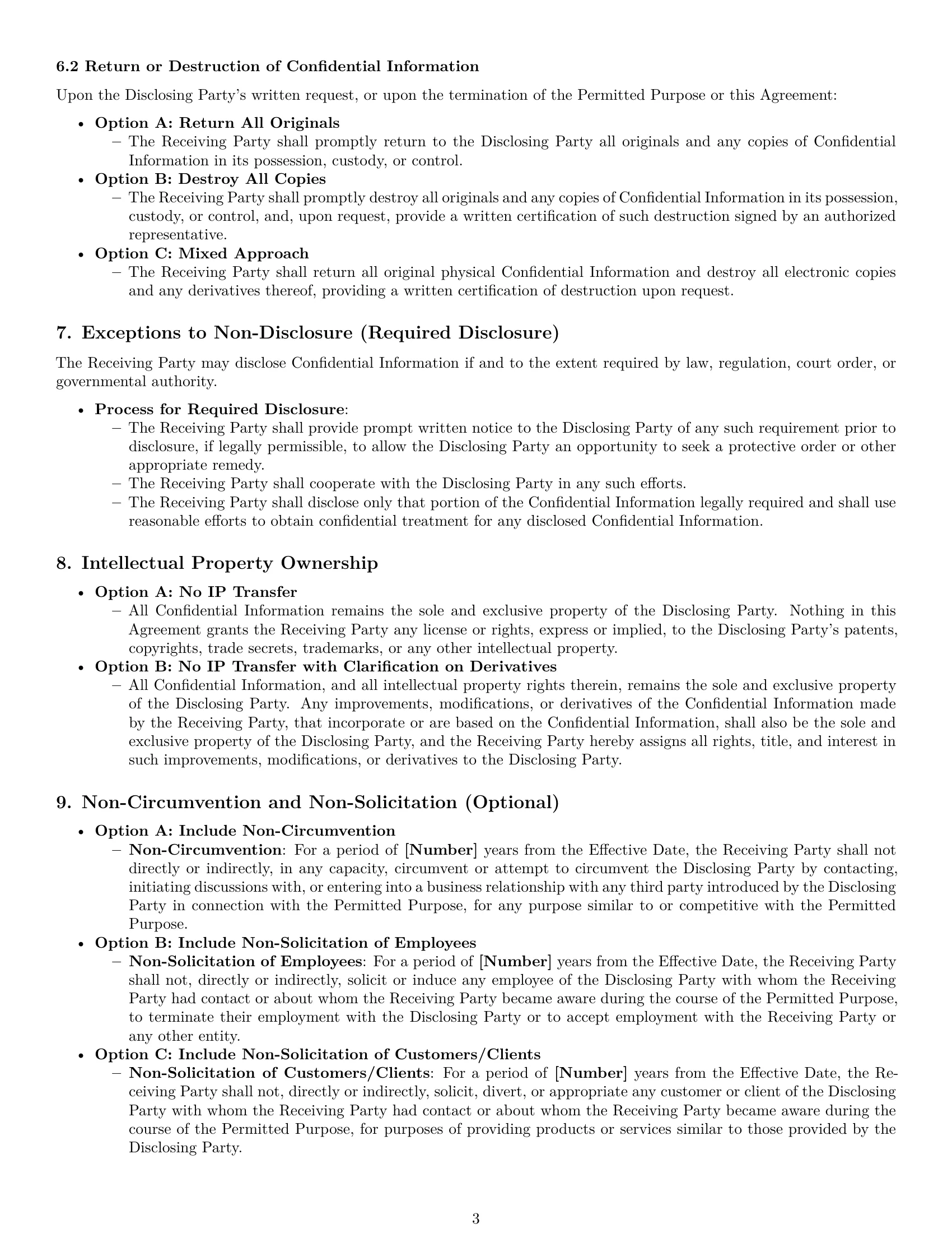 Preview page 3 of Pro Hawaii nda template