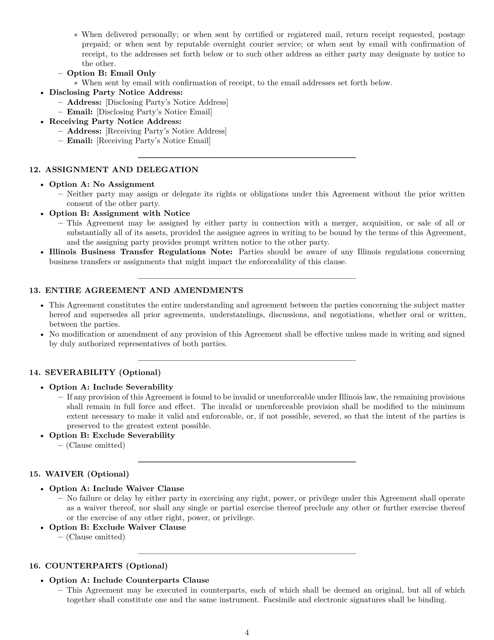 Preview page 4 of Pro Illinois nda template