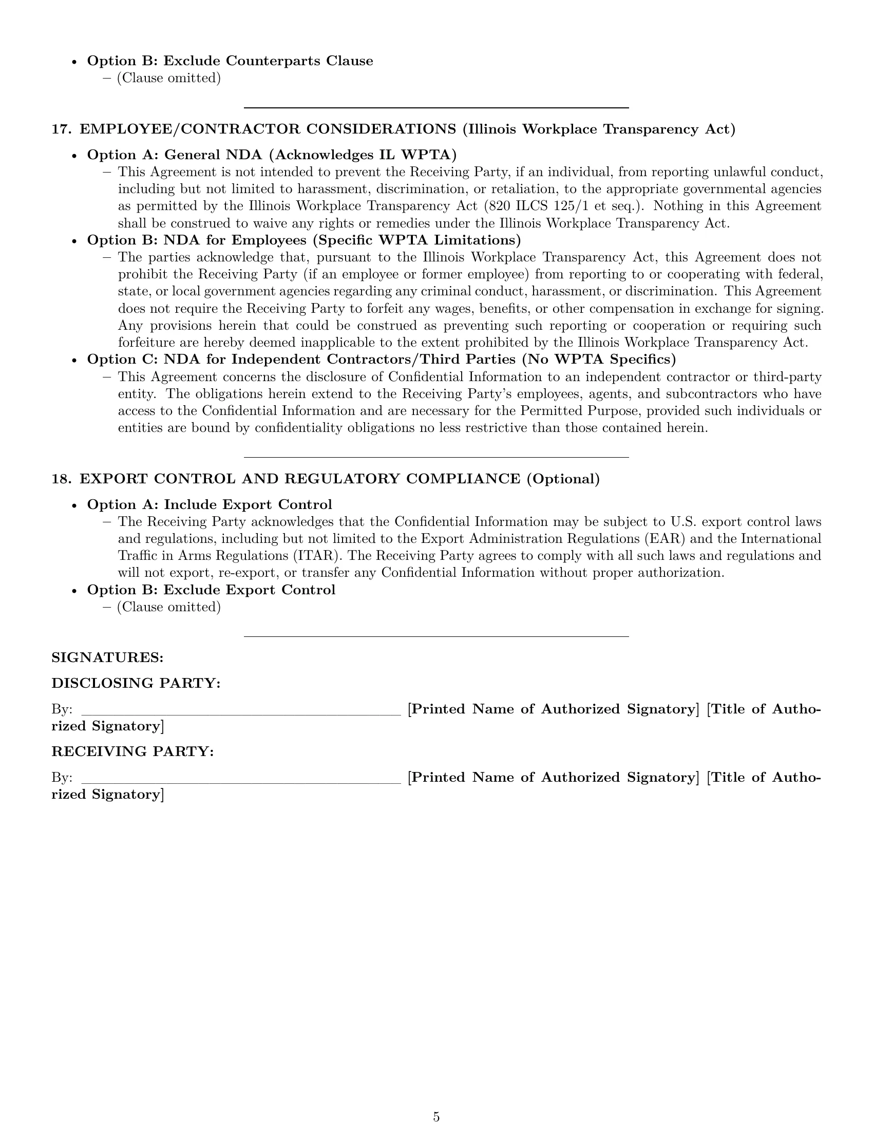 Preview page 5 of Pro Illinois nda template