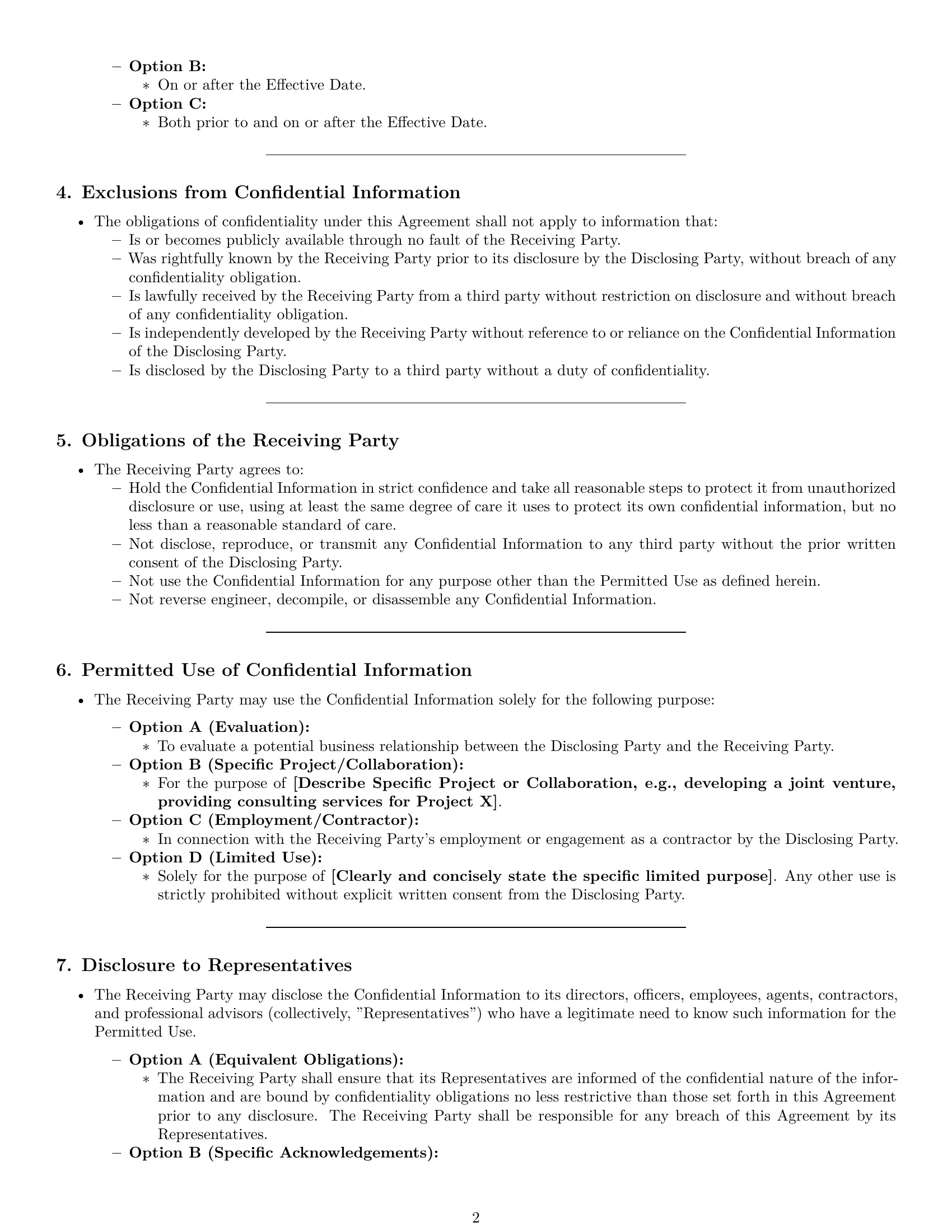 Preview page 2 of Pro Indiana nda template