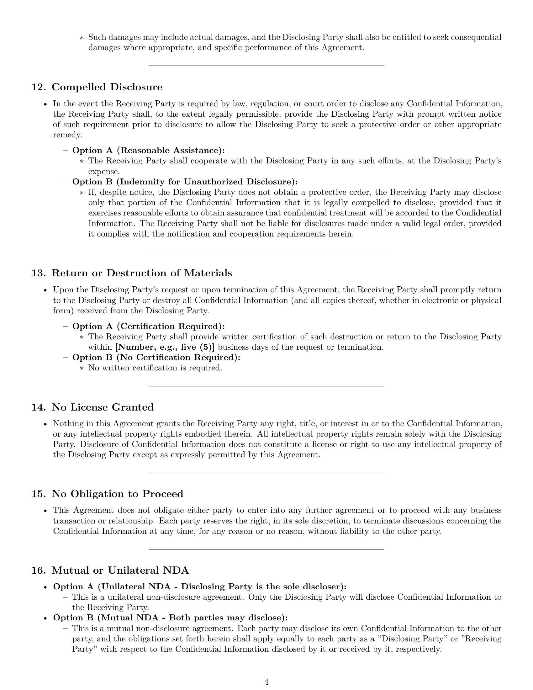 Preview page 4 of Pro Indiana nda template