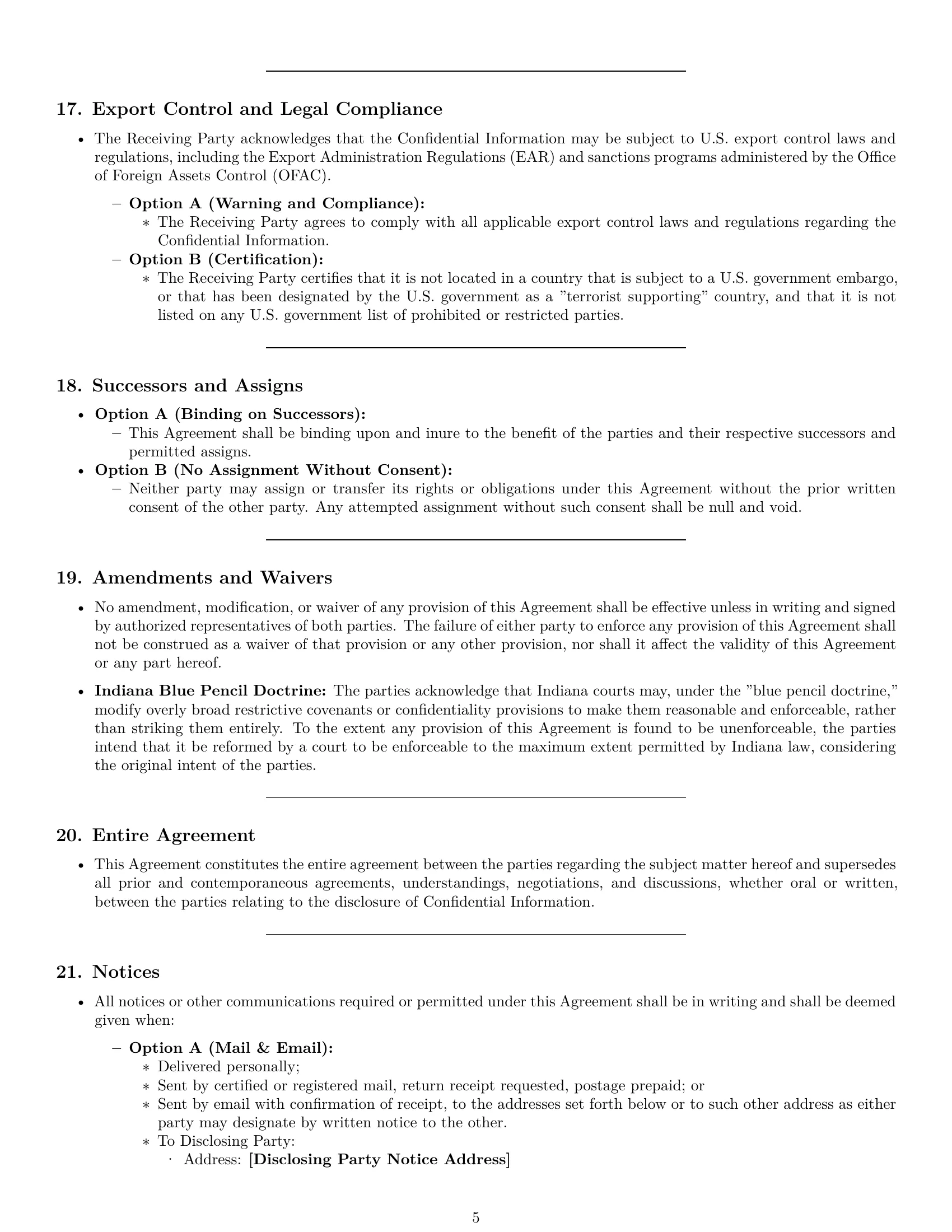 Preview page 5 of Pro Indiana nda template