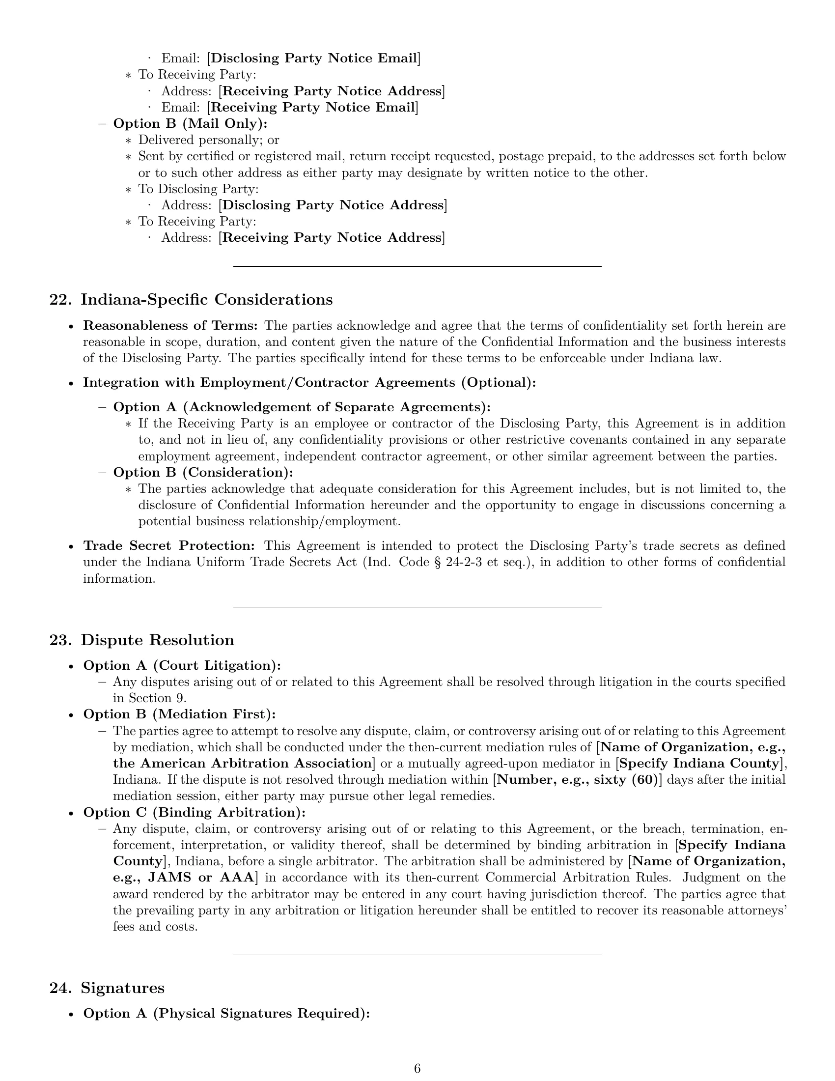 Preview page 6 of Pro Indiana nda template