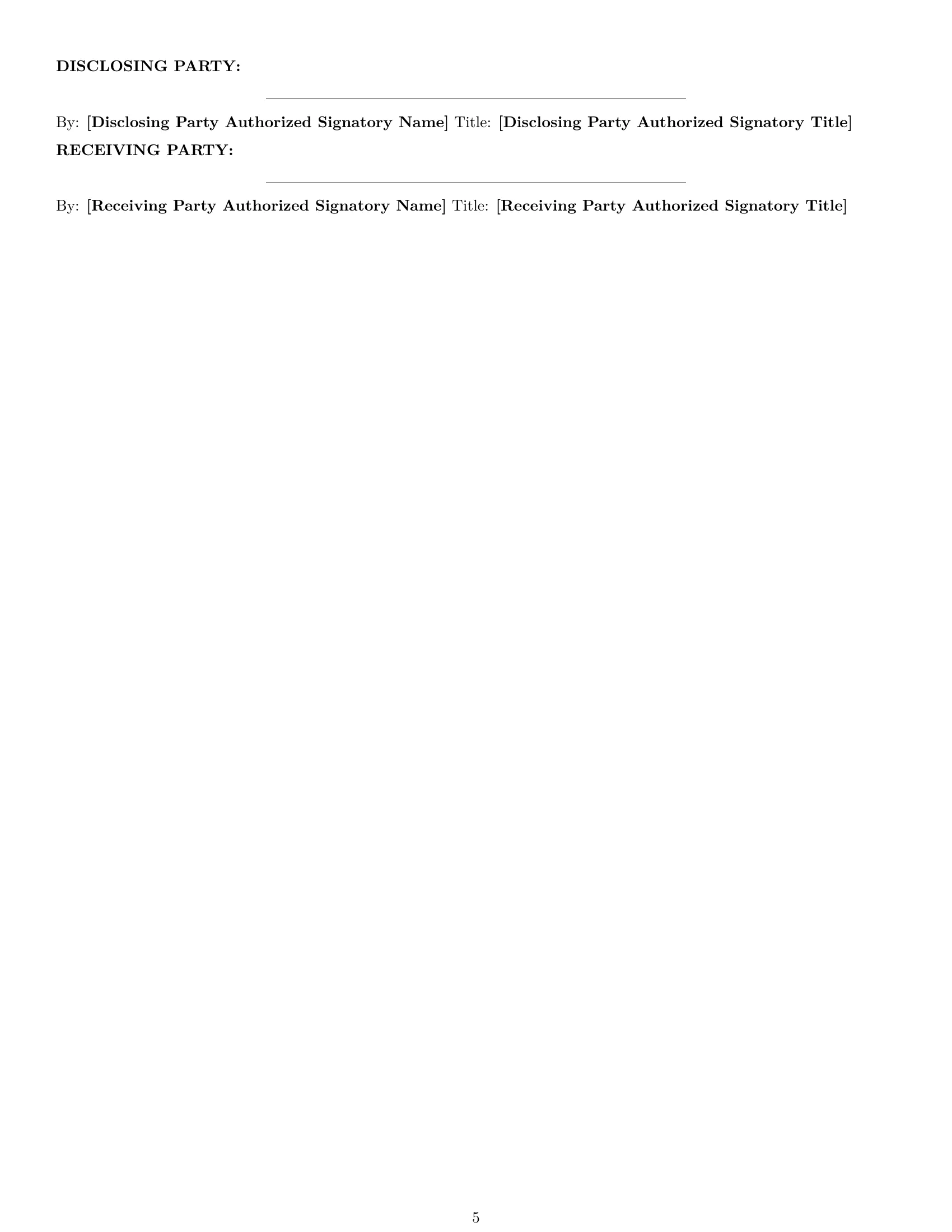 Preview page 5 of Pro Kansas nda template