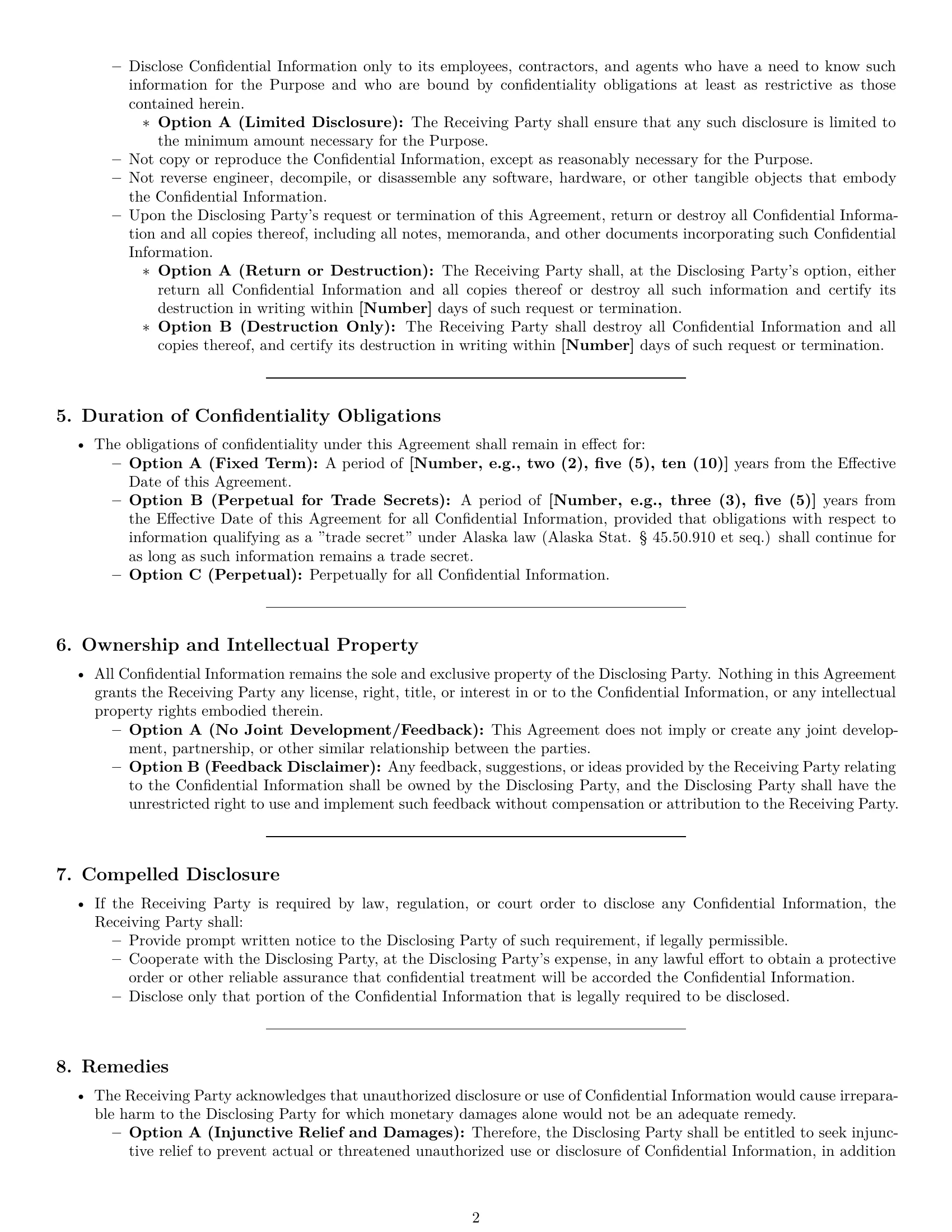 Preview page 2 of Pro Alaska nda template