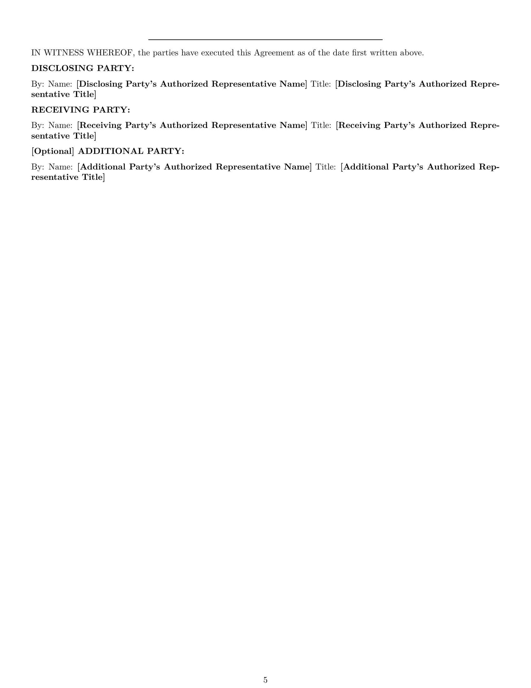 Preview page 5 of Pro Maryland nda template