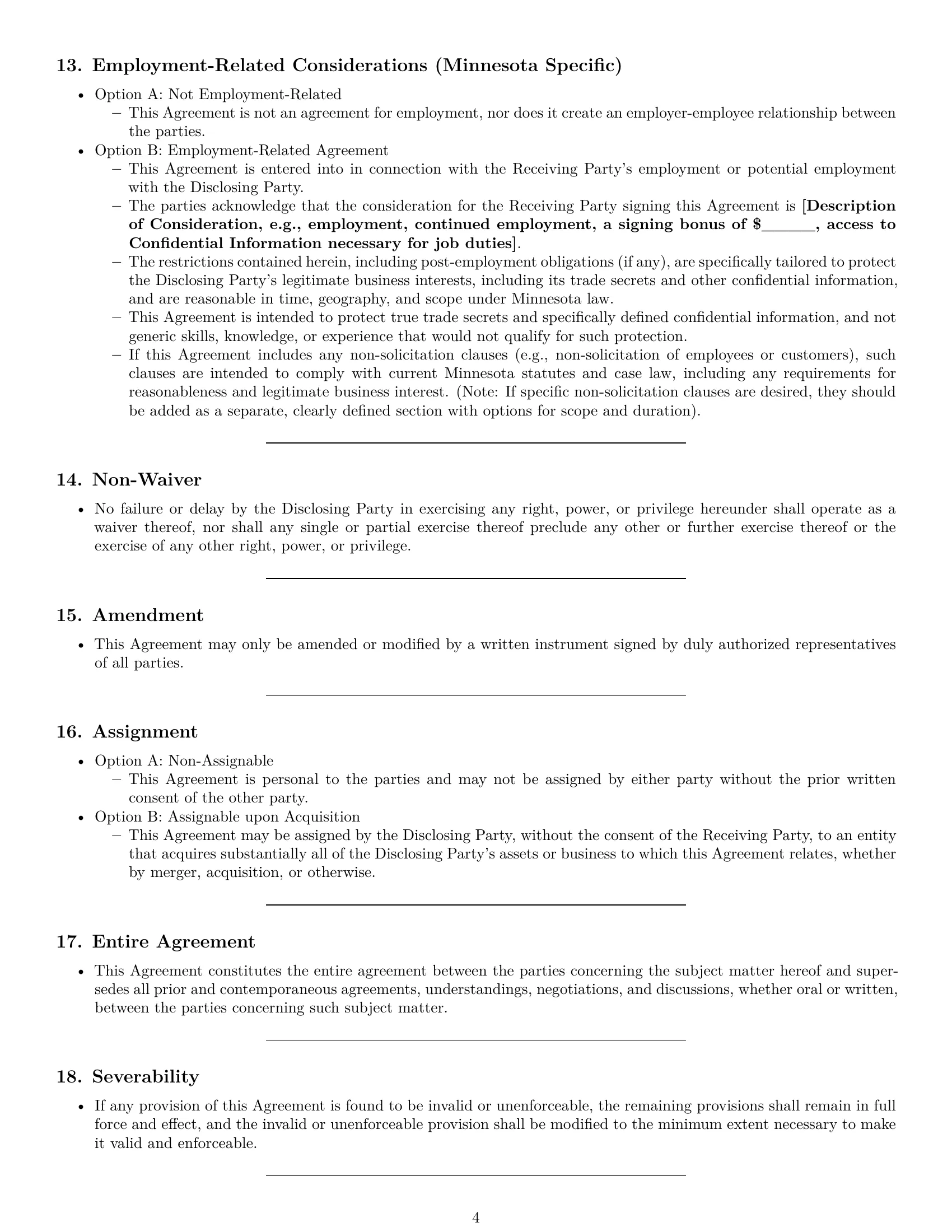 Preview page 4 of Pro Minnesota nda template