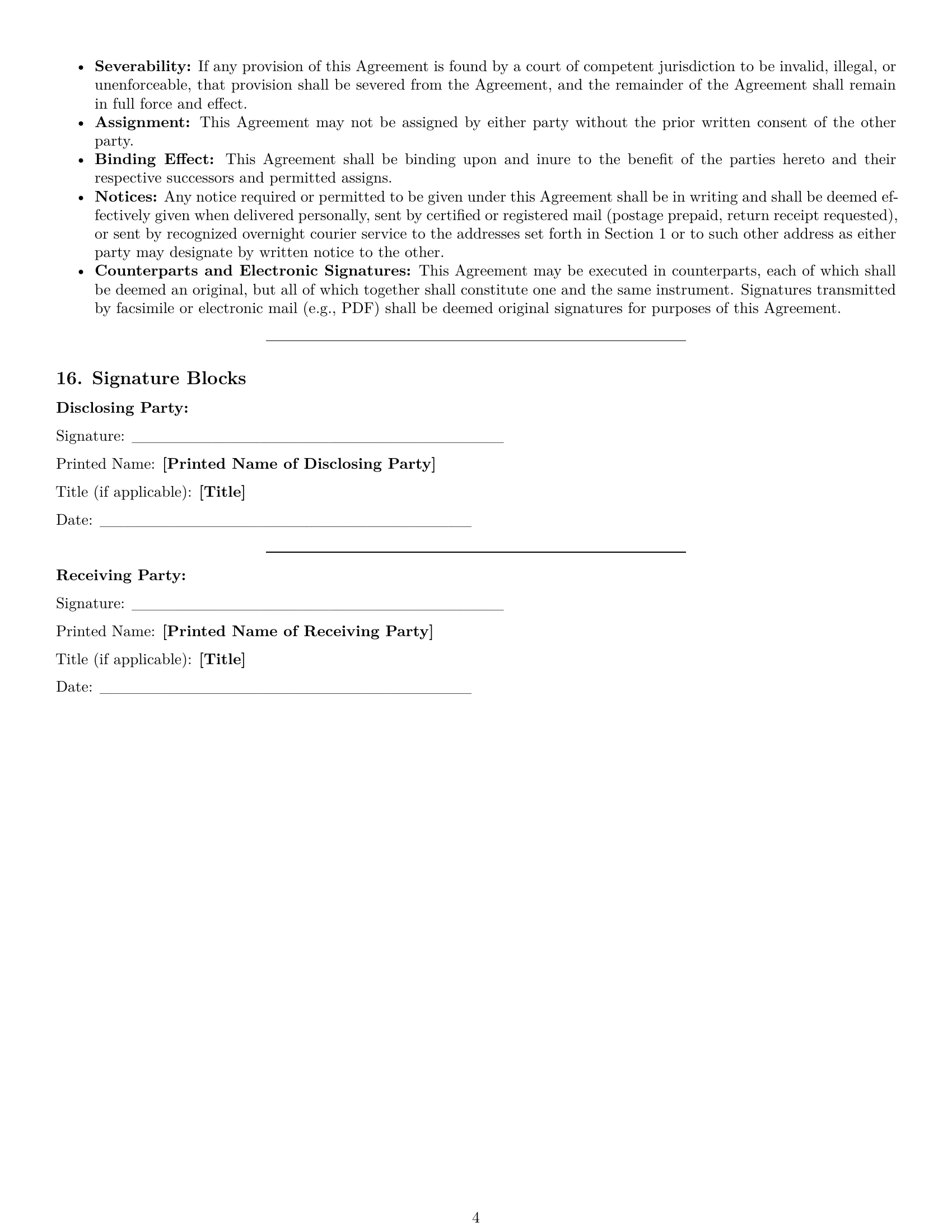 Preview page 4 of Pro Montana nda template