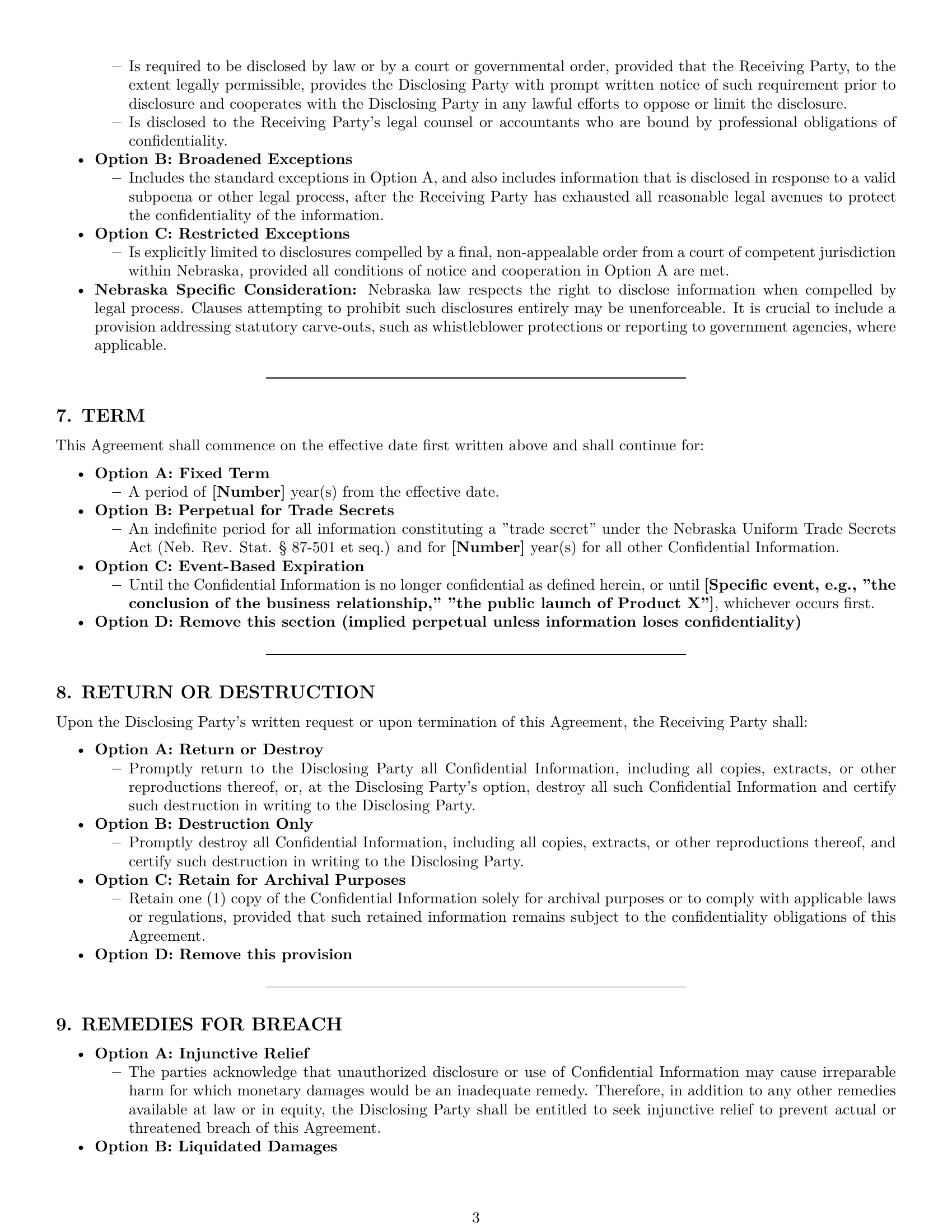 Preview page 3 of Pro Nebraska nda template