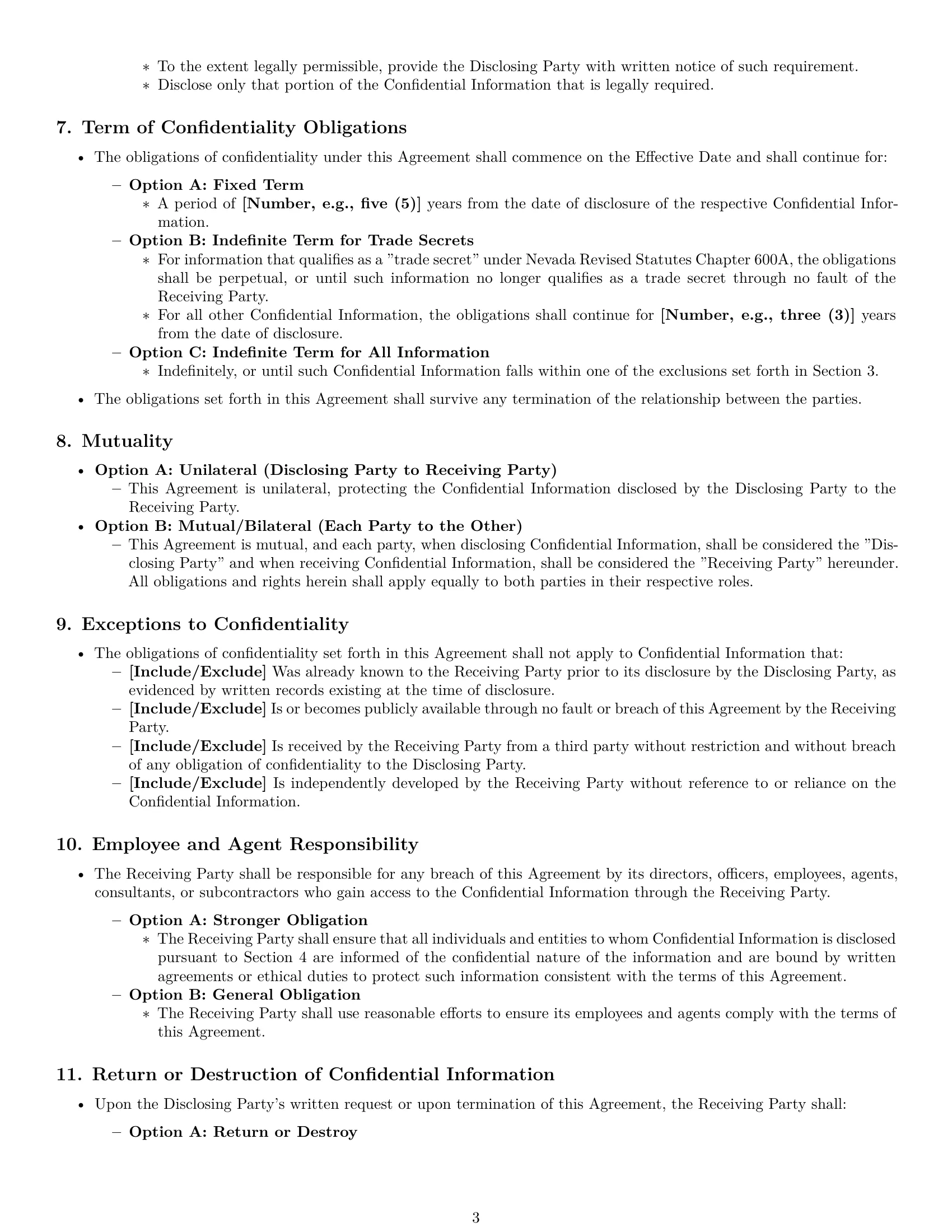 Preview page 3 of Pro Nevada nda template