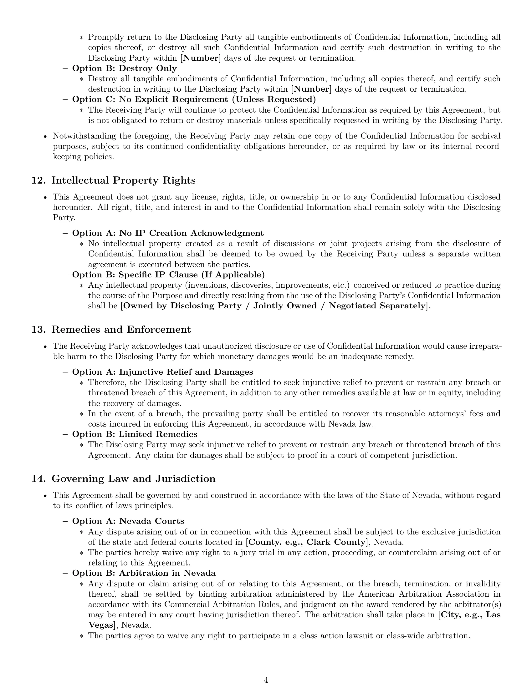 Preview page 4 of Pro Nevada nda template