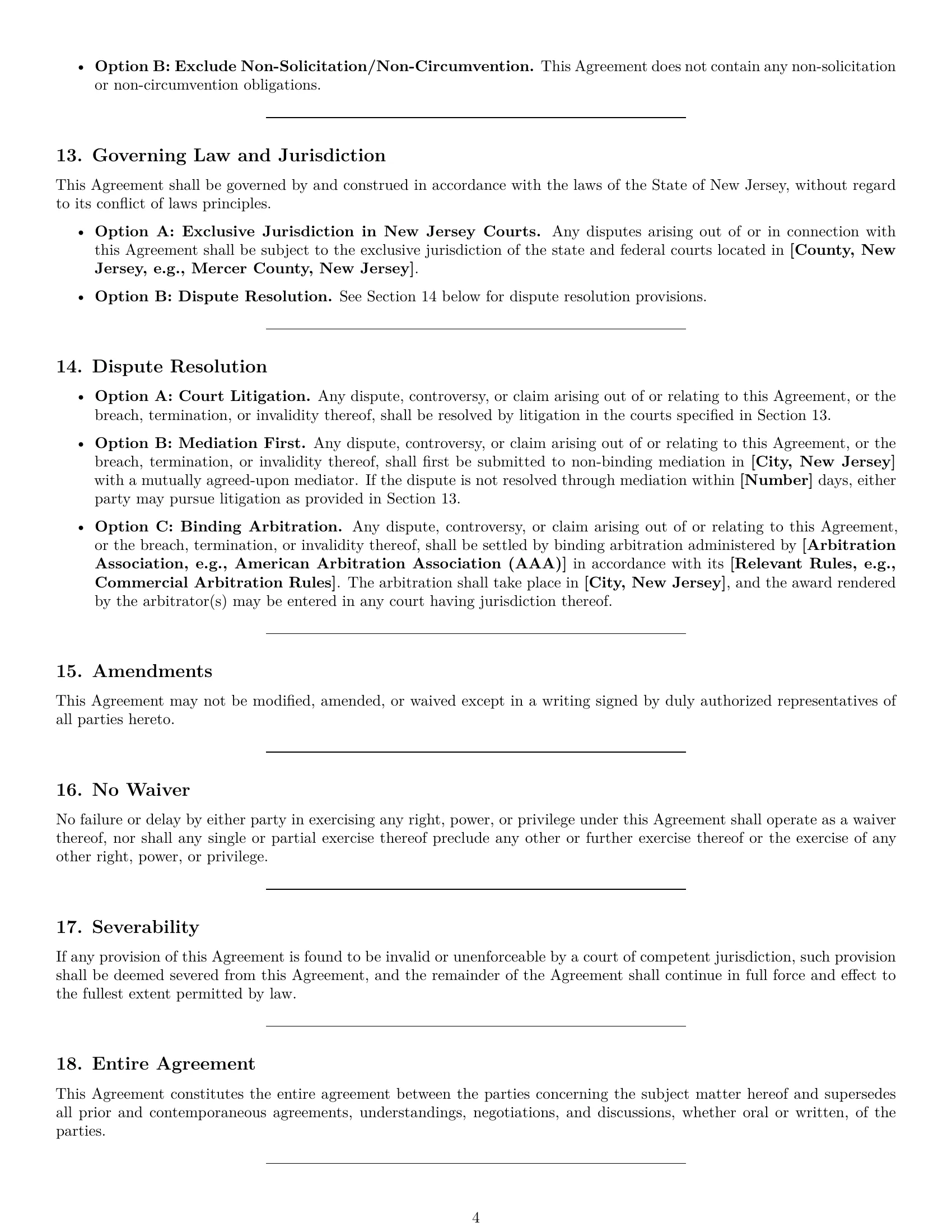 Preview page 4 of Pro New Jersey nda template