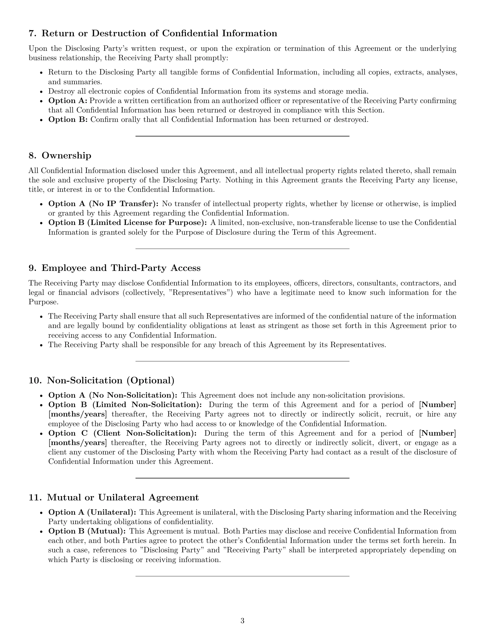Preview page 3 of Pro Oregon nda template