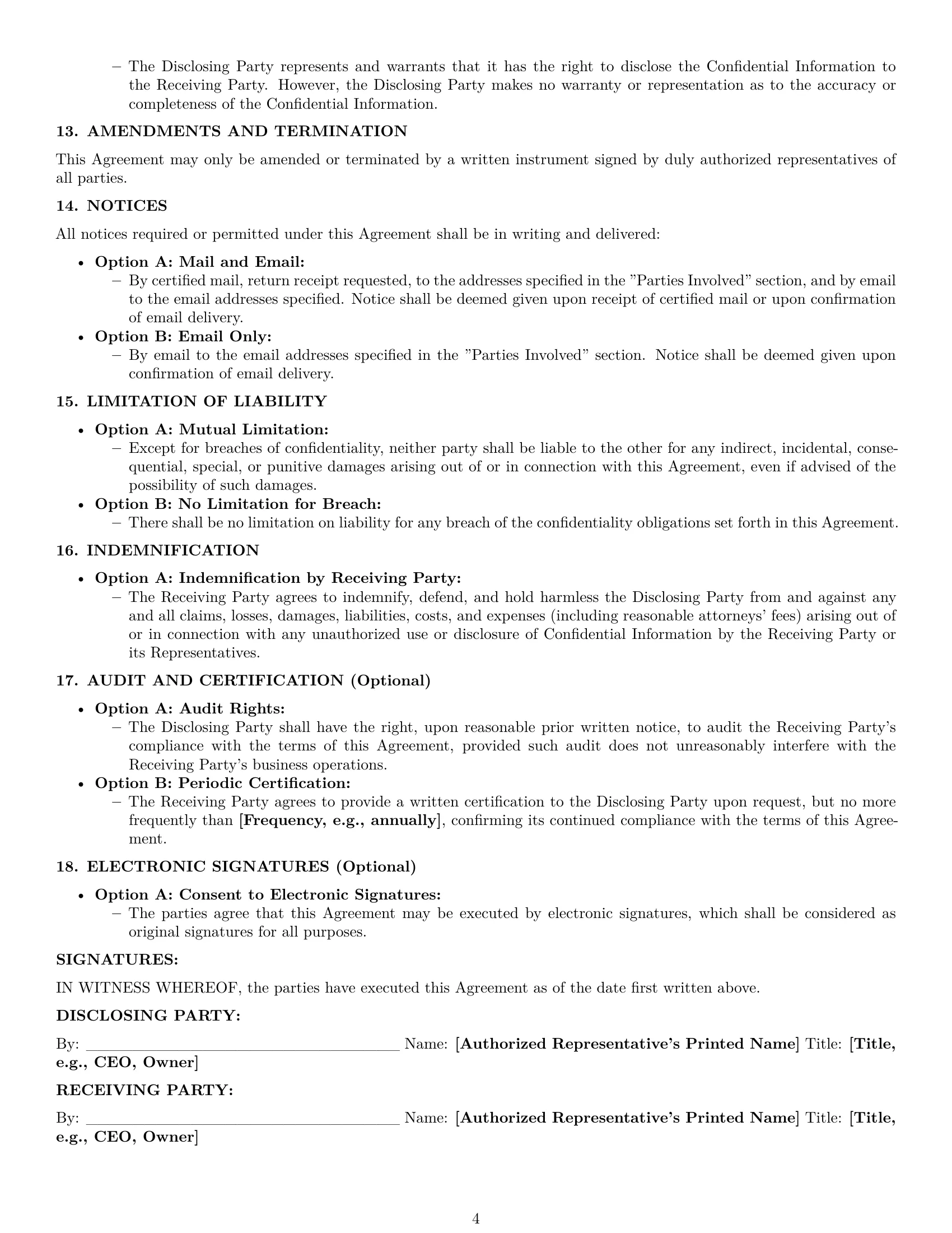 Preview page 4 of Pro South Carolina nda template