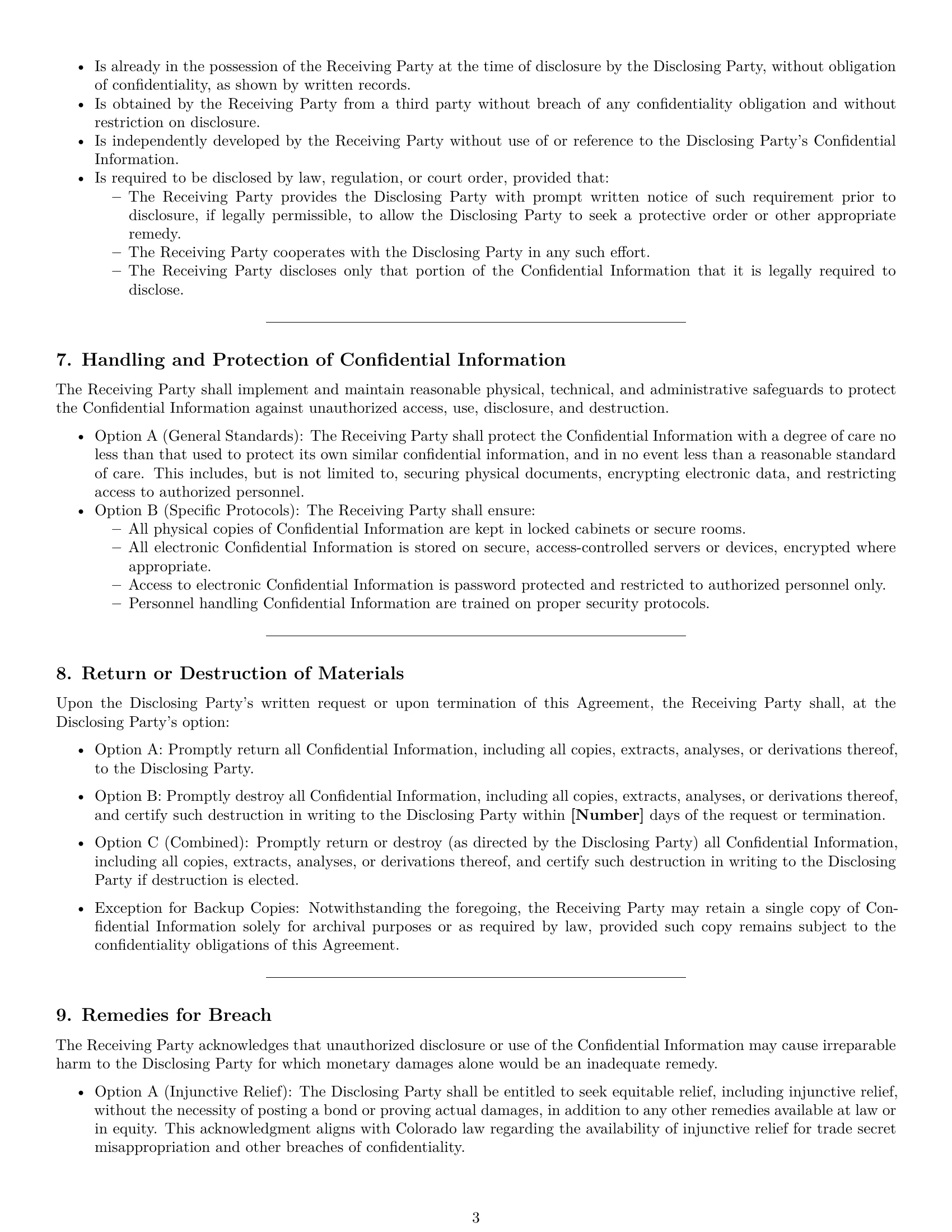 Preview page 3 of Pro Colorado nda template