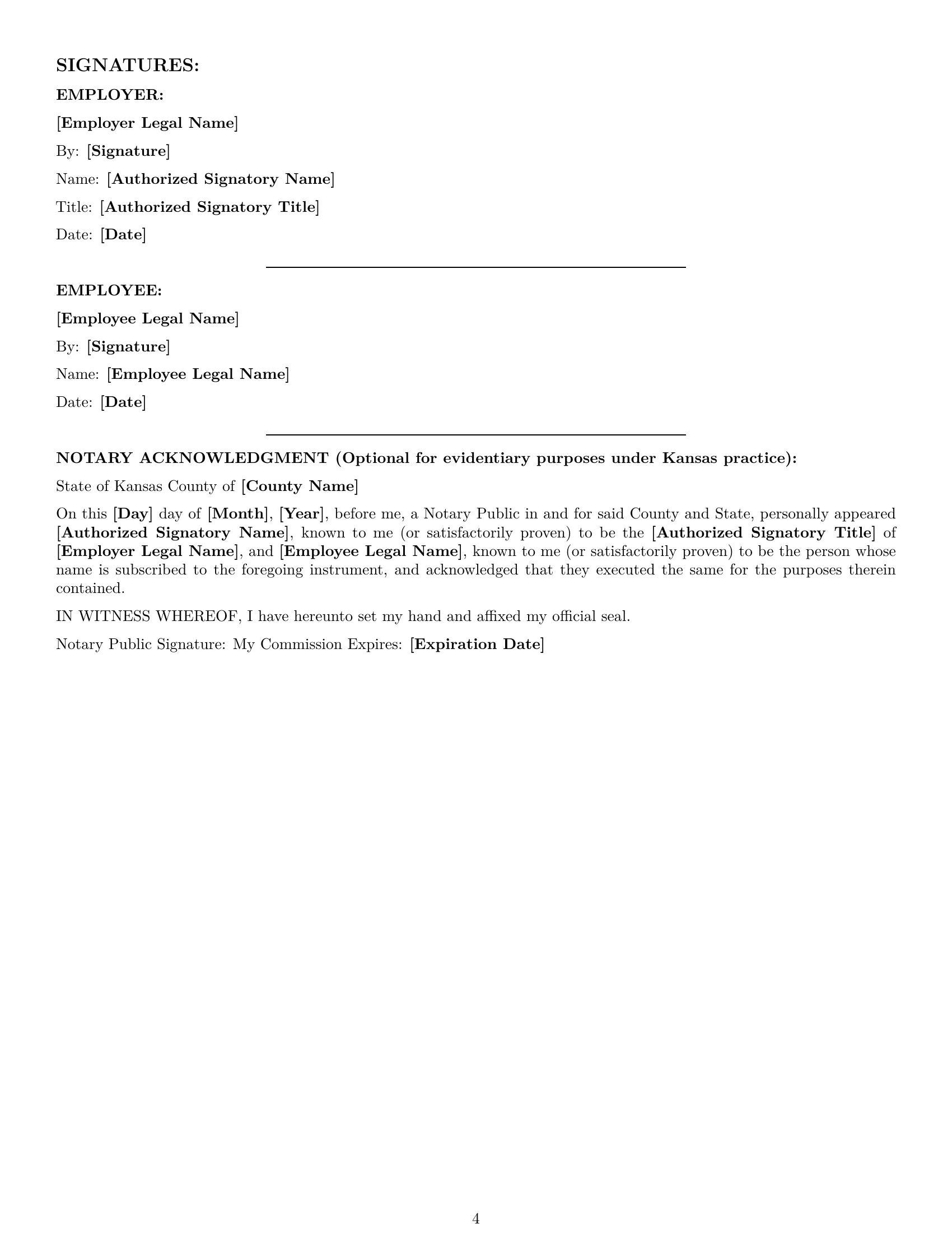 Preview page 4 of Pro Kansas employee nda template