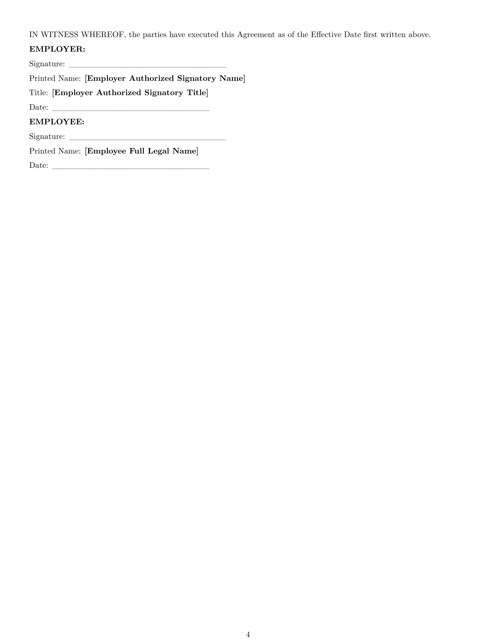 Preview page 4 of Pro Ohio employee nda template