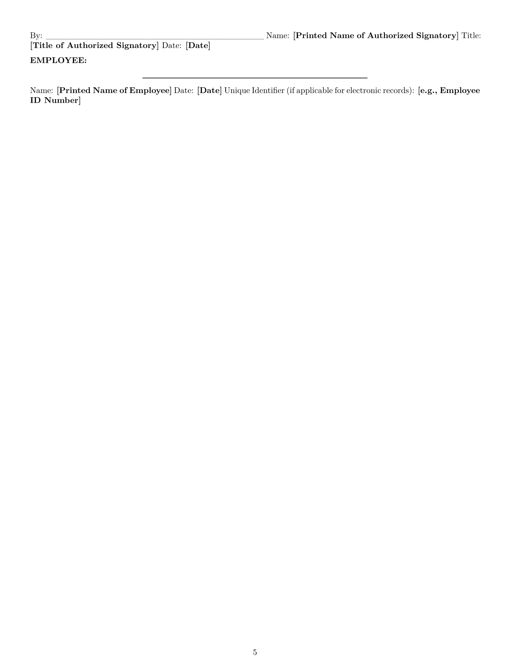 Preview page 5 of Pro Utah employee nda template