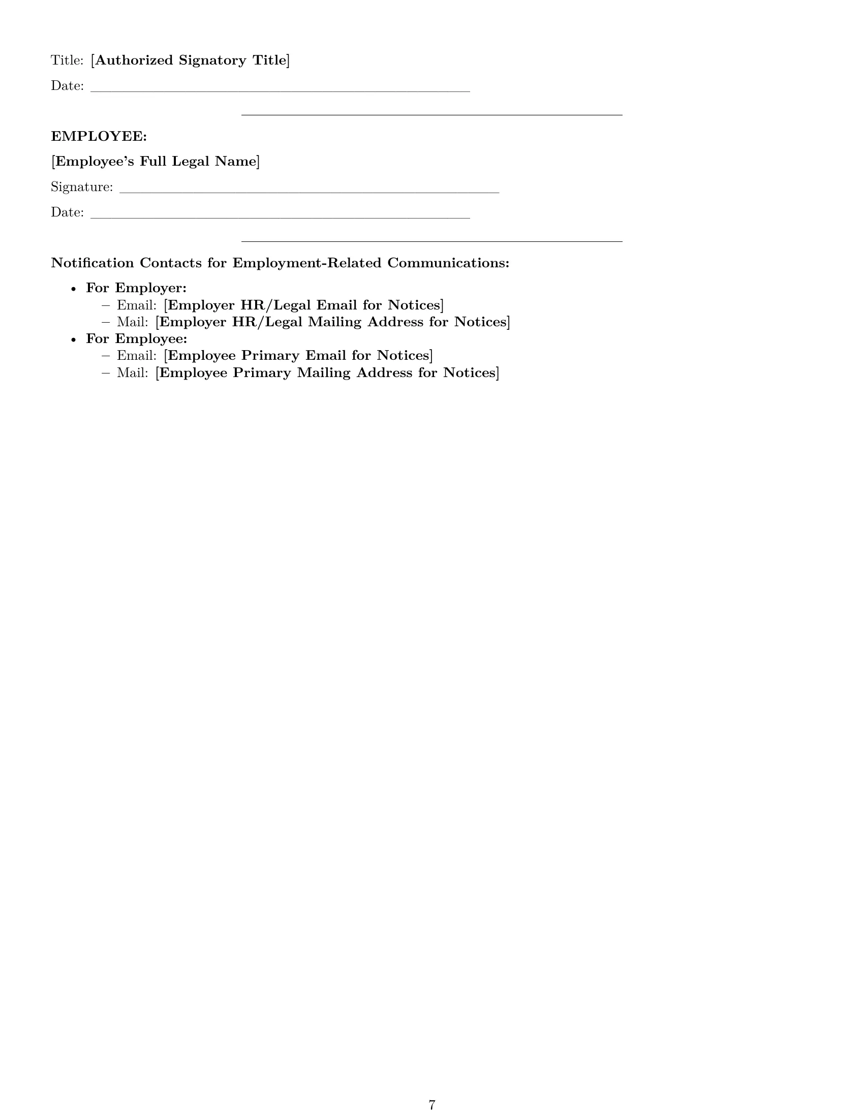 Preview page 7 of Pro Montana executive assistant employment contract template