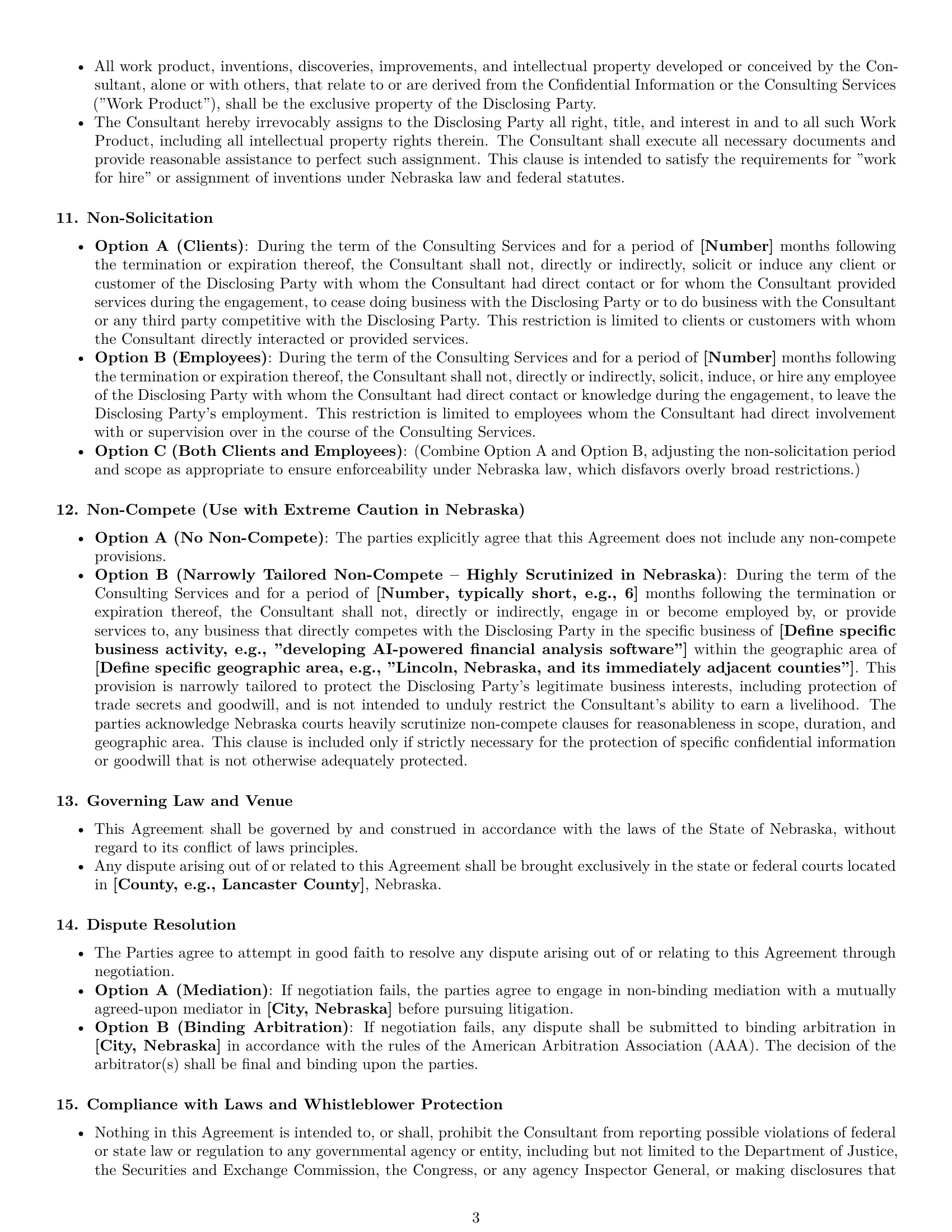 Preview page 3 of Pro Nebraska consultant nda template