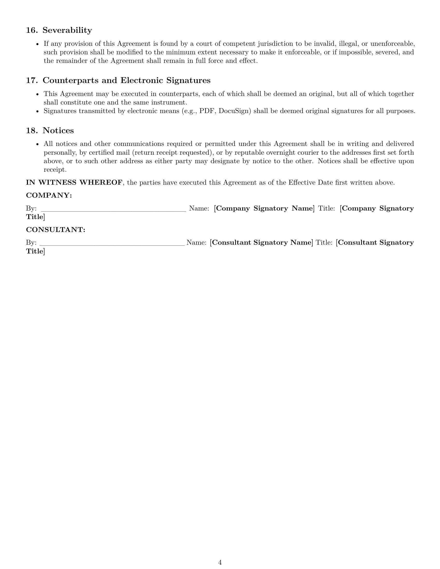 Preview page 4 of Pro Pennsylvania consultant nda template