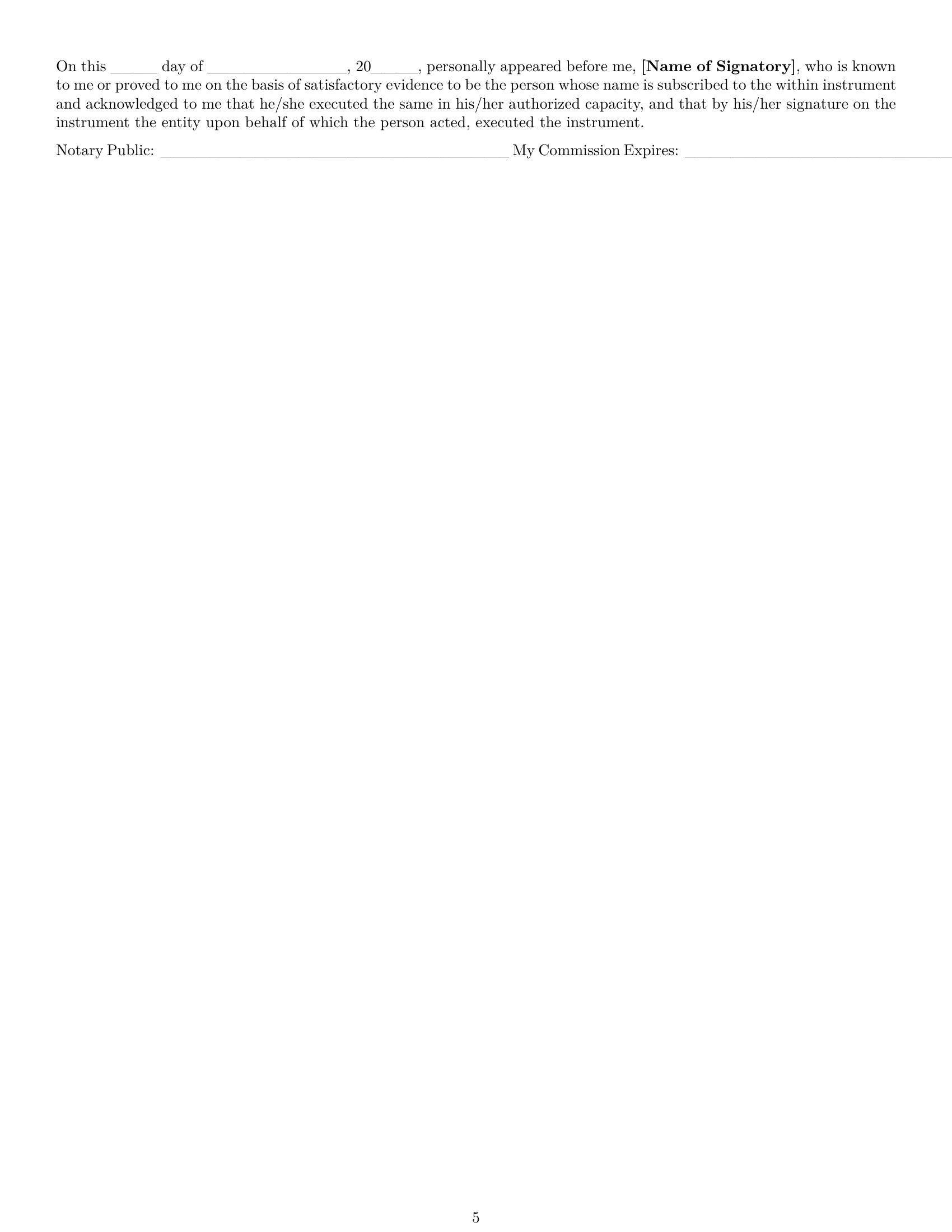 Preview page 5 of Pro Vermont consultant nda template